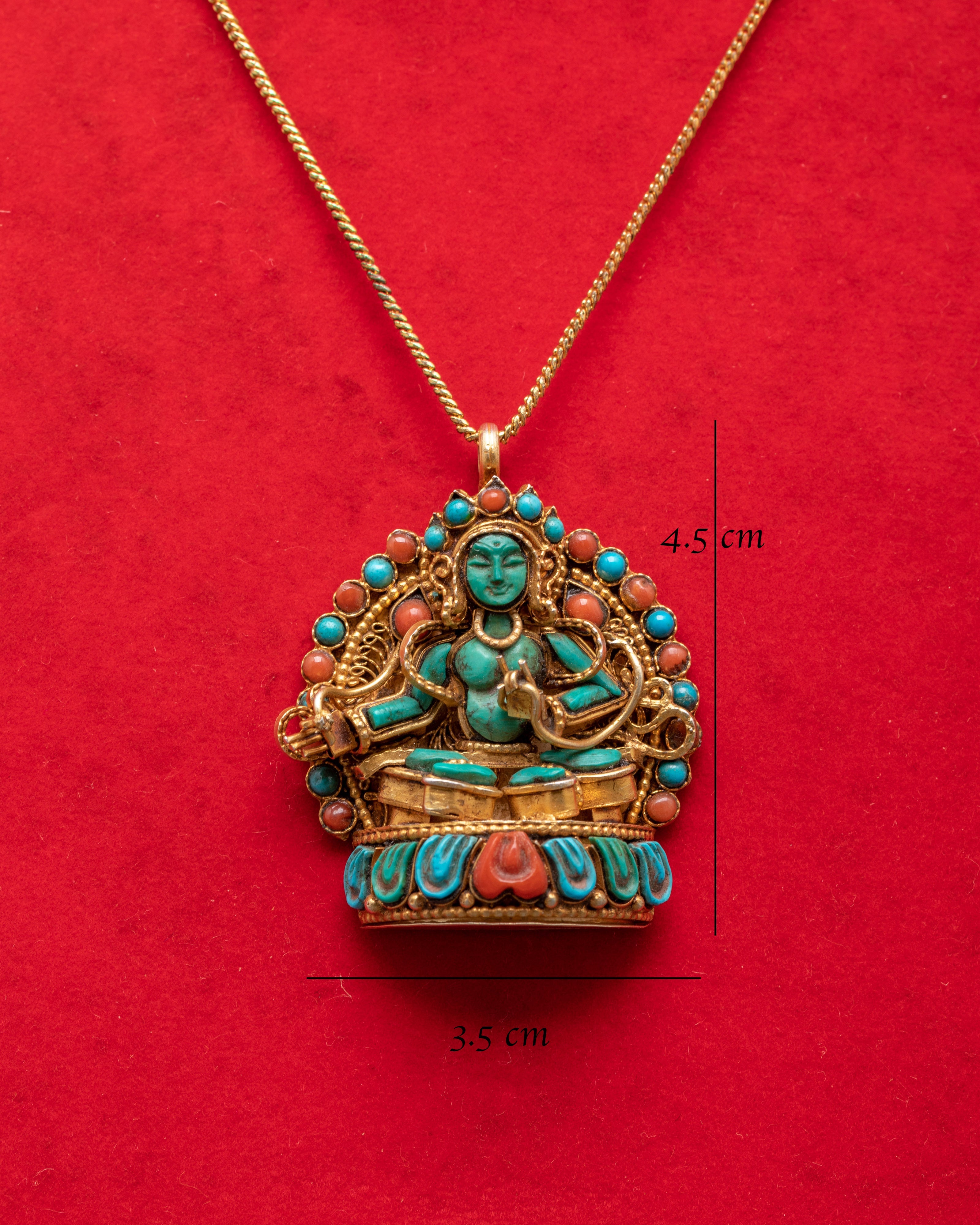 Compassionate Goddess Green Tara Locket | Mother of All Buddhas