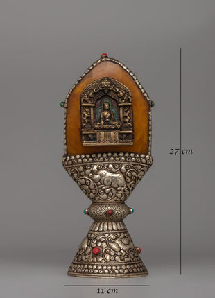 Buddha Stamp Ritual Artifact |  Sacred Tibetan Décor