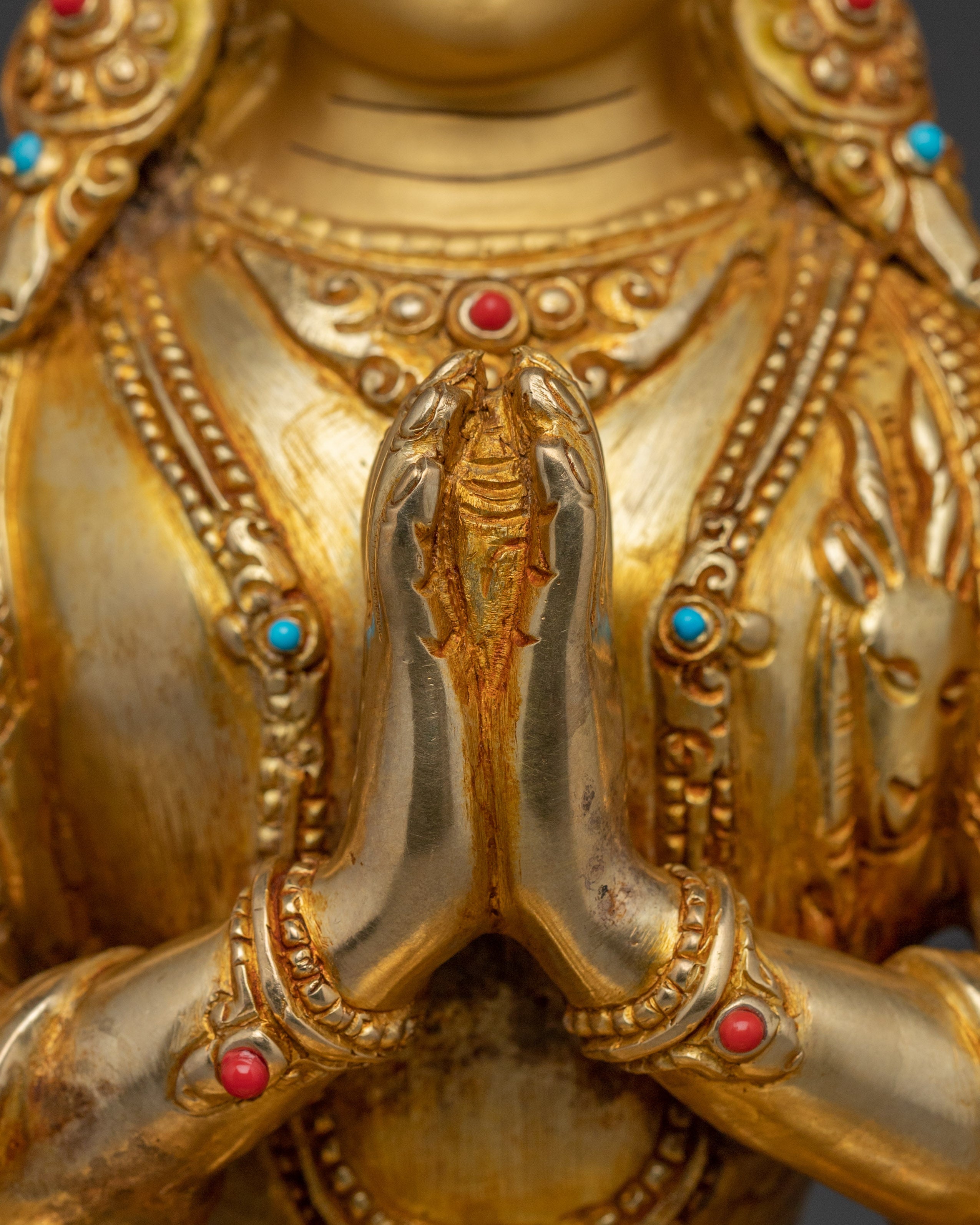 Handmade Buddha Artwork of Chenrezig | Protector and Healer in Tibetan Buddhism