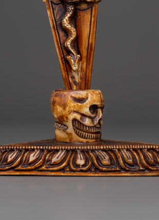Wrathful Deity Phurba - Yak Bone Ritual Dagger