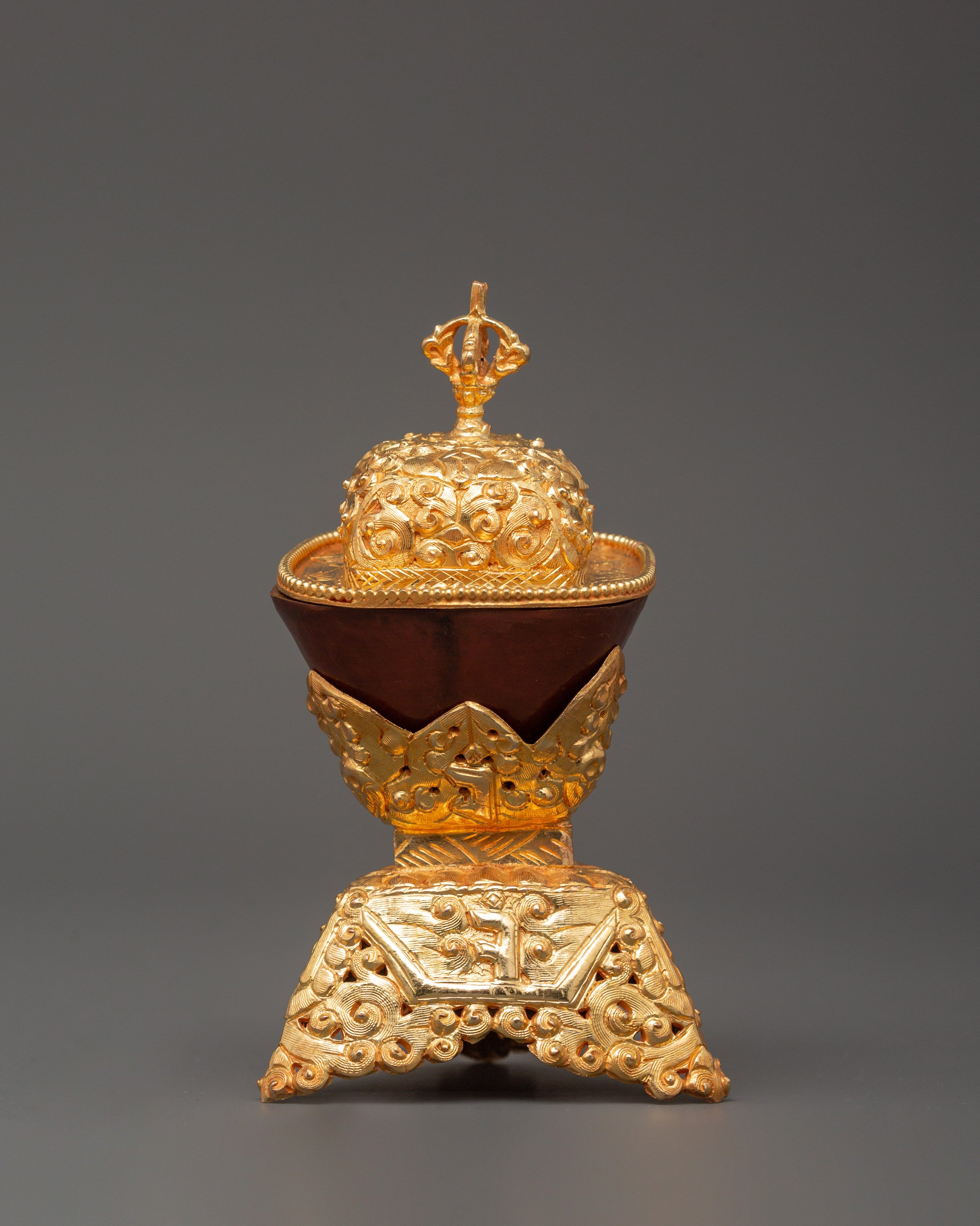 Kapala for Tibetan Rituals and Offerings | Tibetan Buddhist Ritual Cup