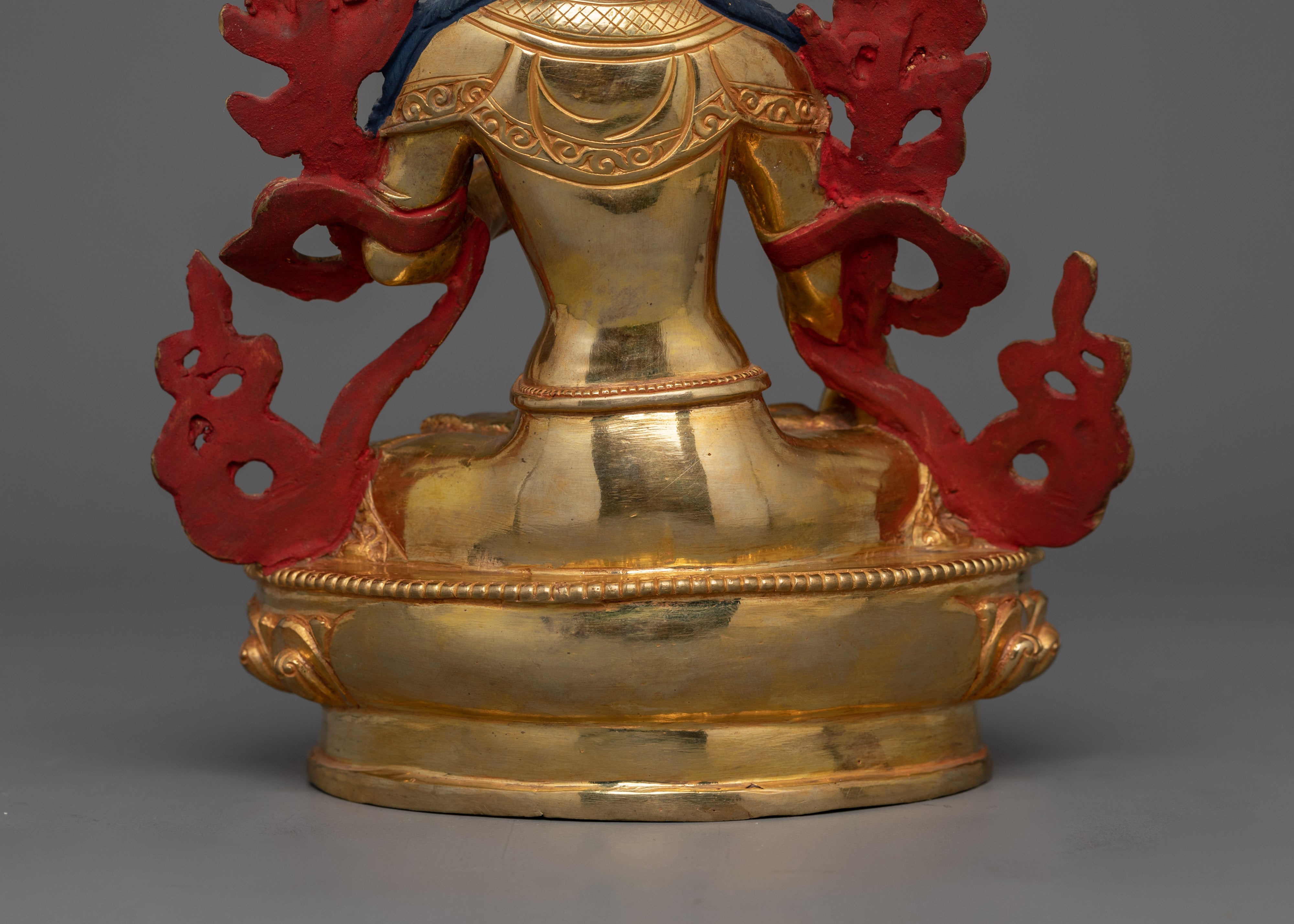 Handmade Golden Statue of Seven Eyes White Tara | The Goddess of Longevity