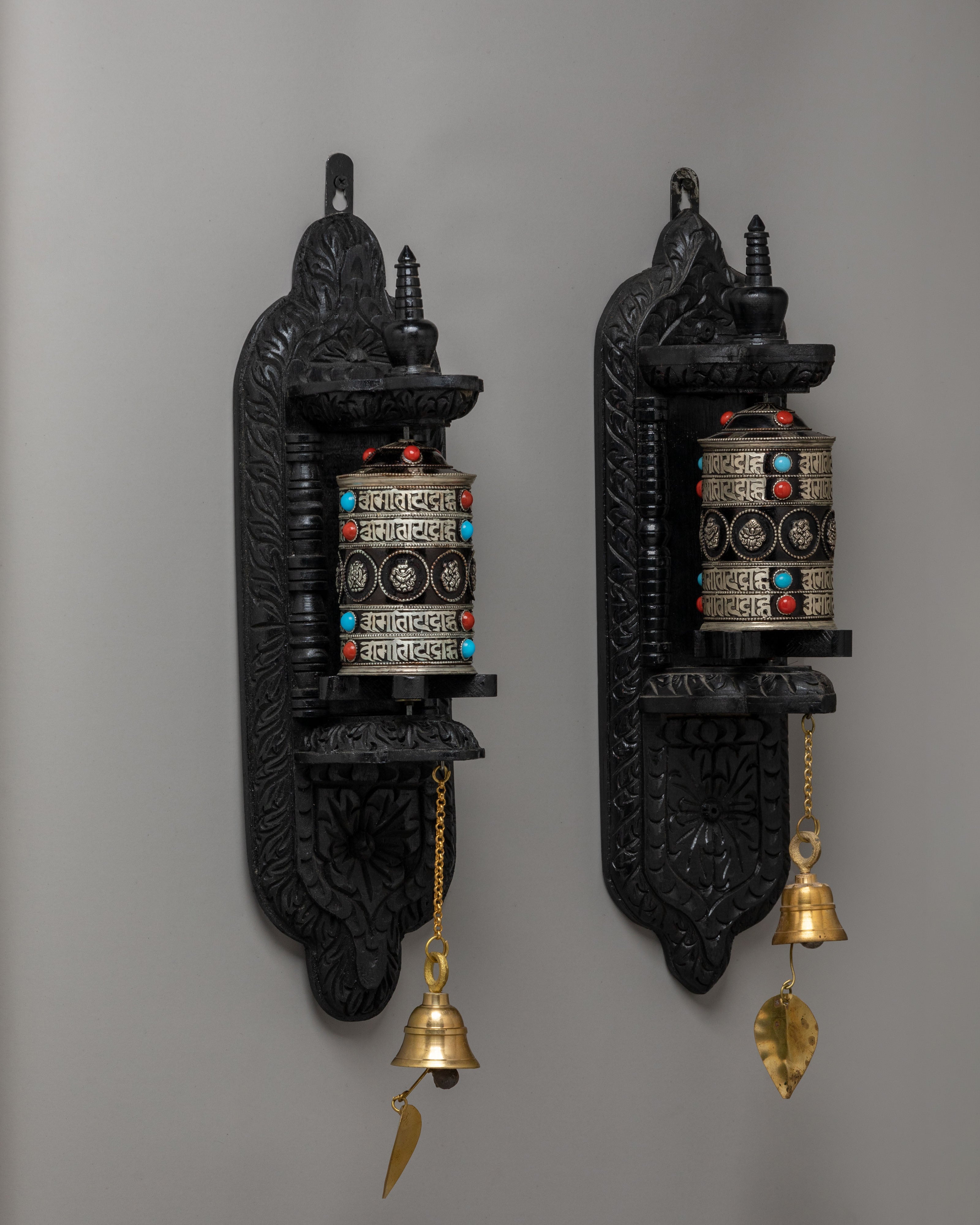 Handcrafted Sacred Prayer Wheel | Tibetan Buddhist Ritual Artifact