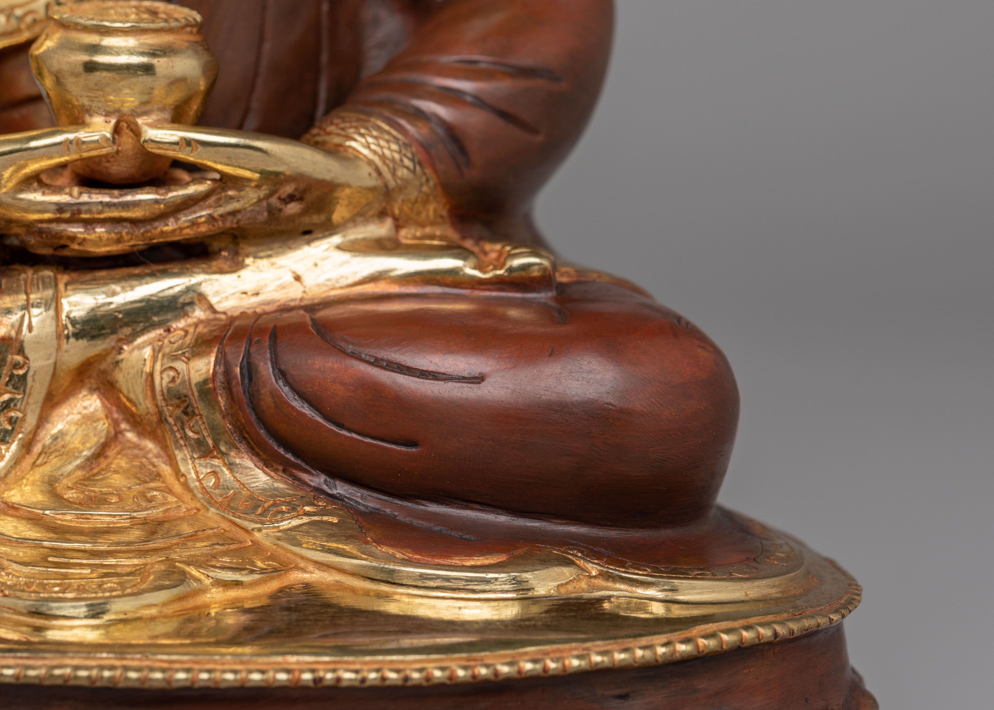 Traditional Amitabha Buddha Sculpture | Tibetan Buddhist Altar Statue