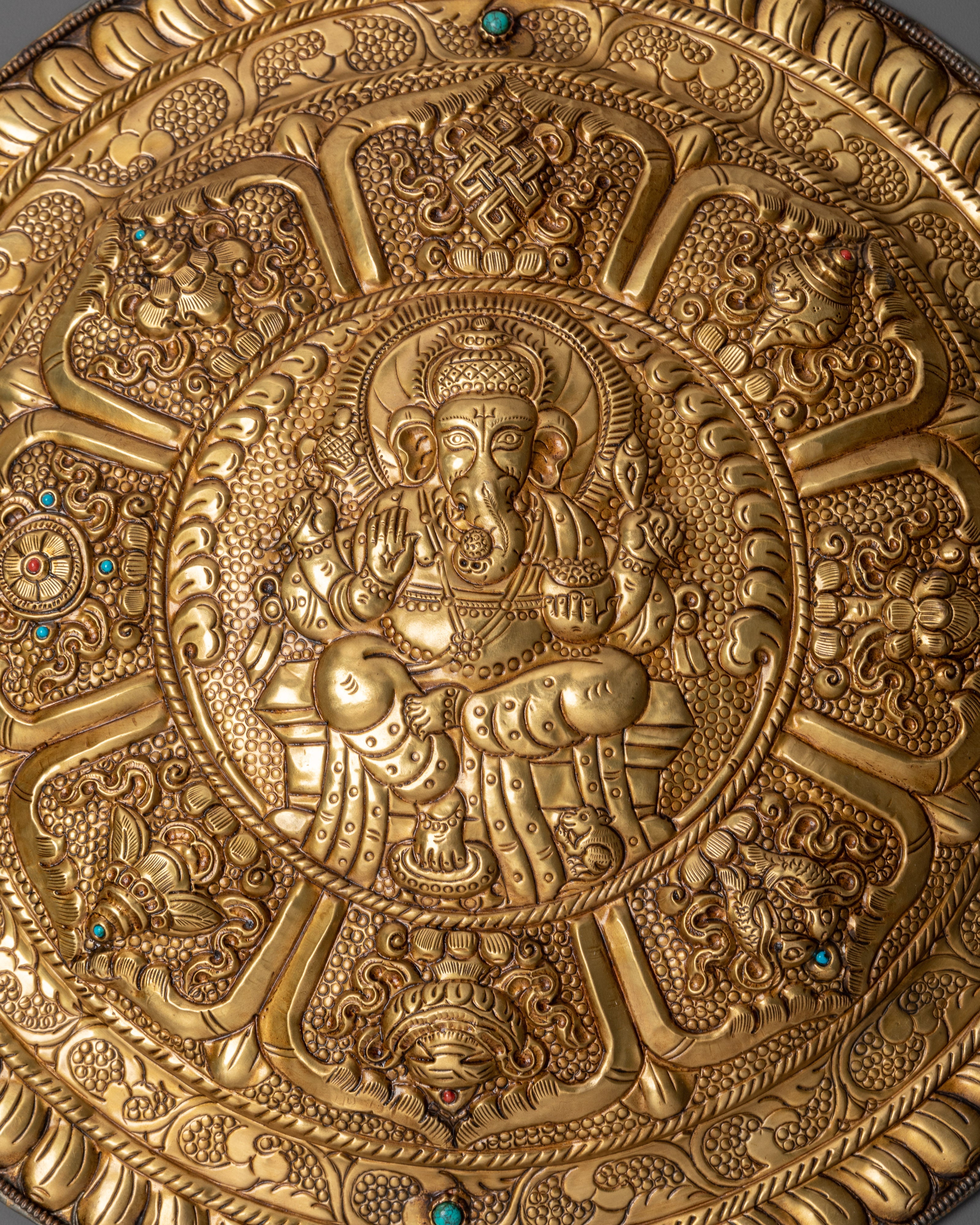 Lord Ganesh Brass Wall Hanging | A Symbol of Prosperity and Blessings