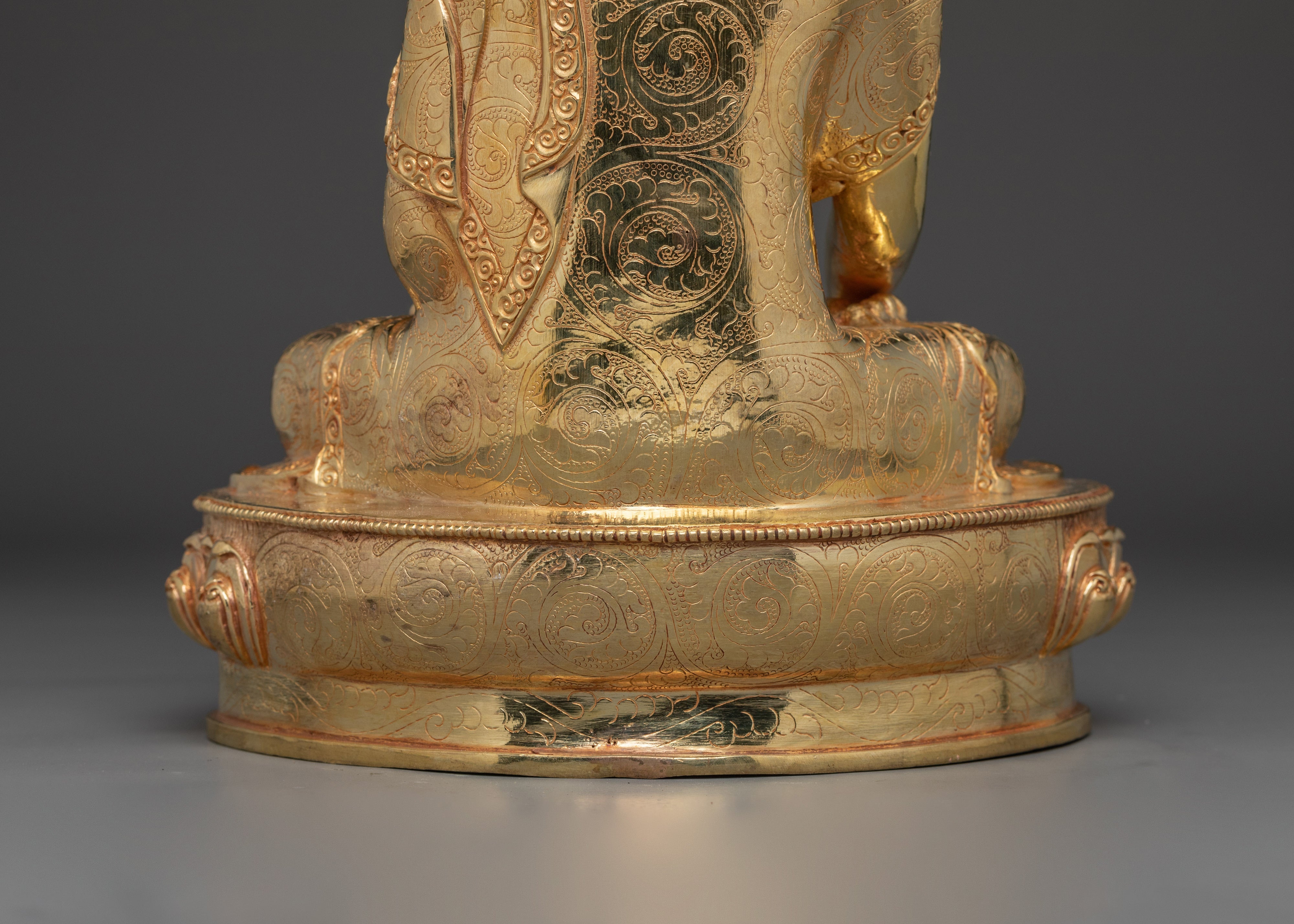 Peaceful Shakyamuni Buddha Copper Statue | Gautama Buddha Artwork