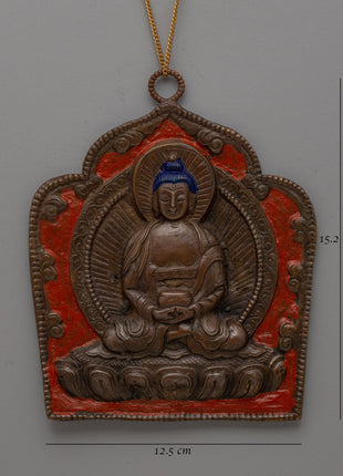 Handcrafted Oxidized Brass Buddha Locket | Perfect spiritual jewelry
