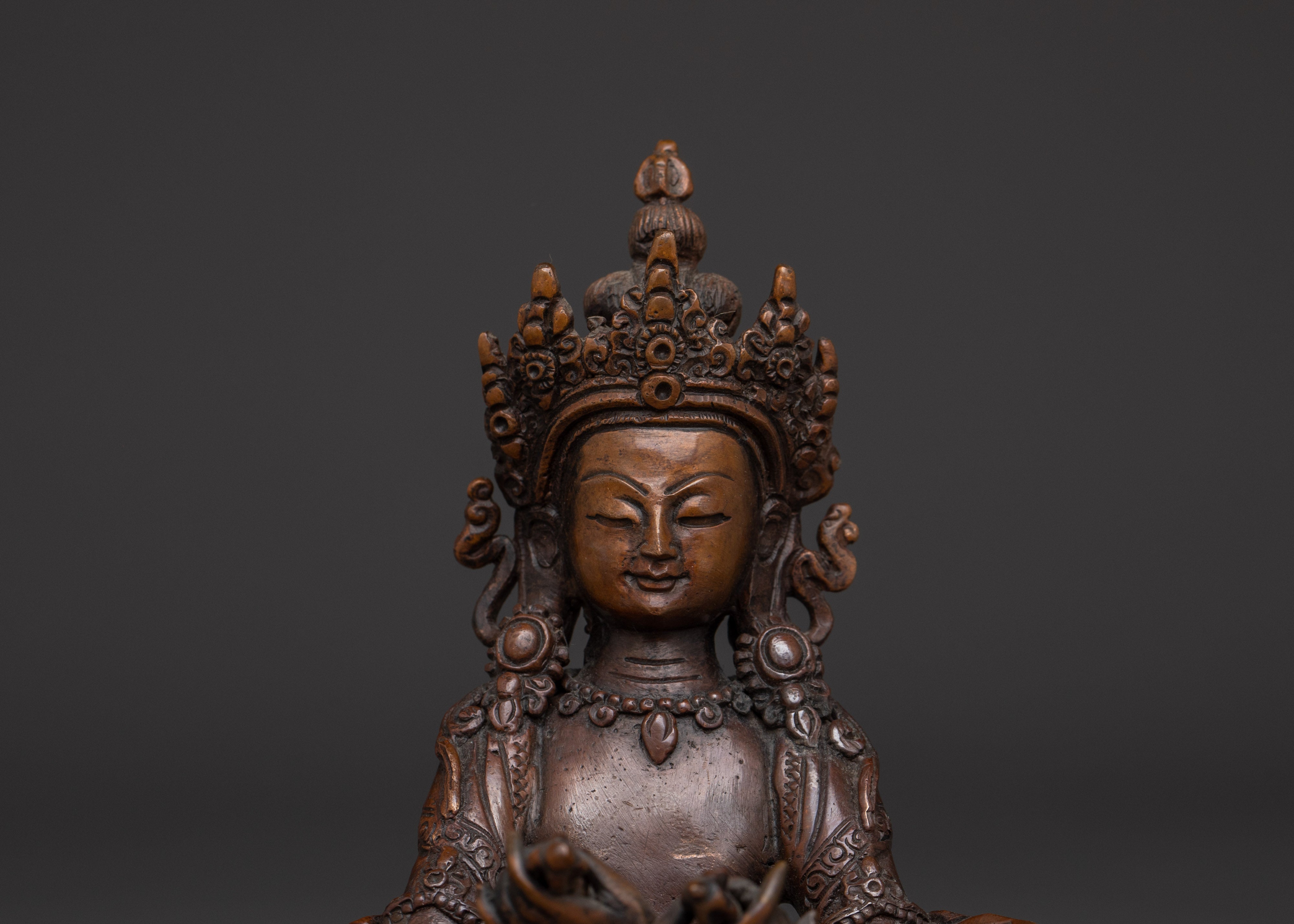 Oxidiized Statue of Primordial Buddha Vajradhara | Union of Wisdom and Compassion