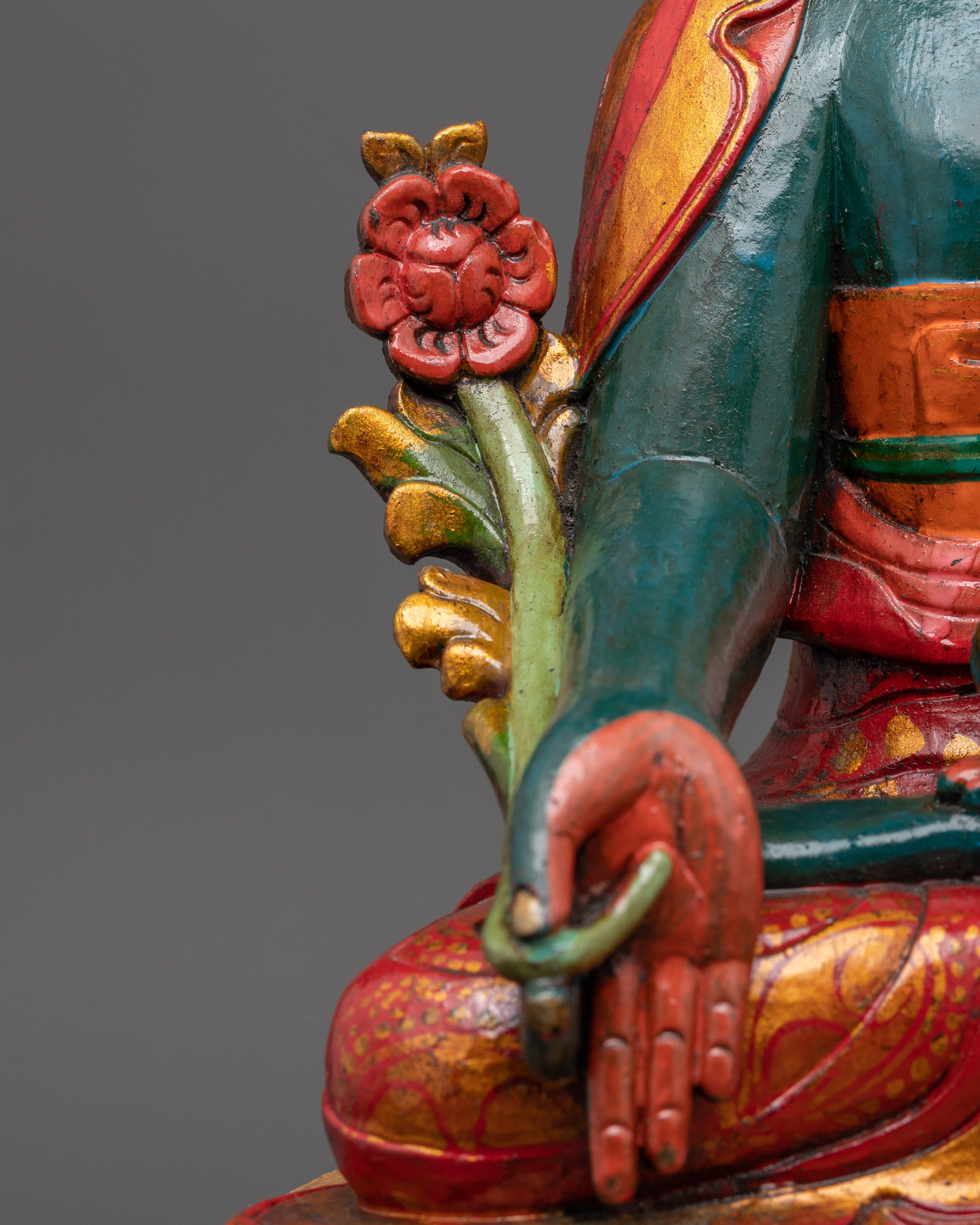 Wooden Medicine Buddha Statue | Symbol of Healing & Compassion