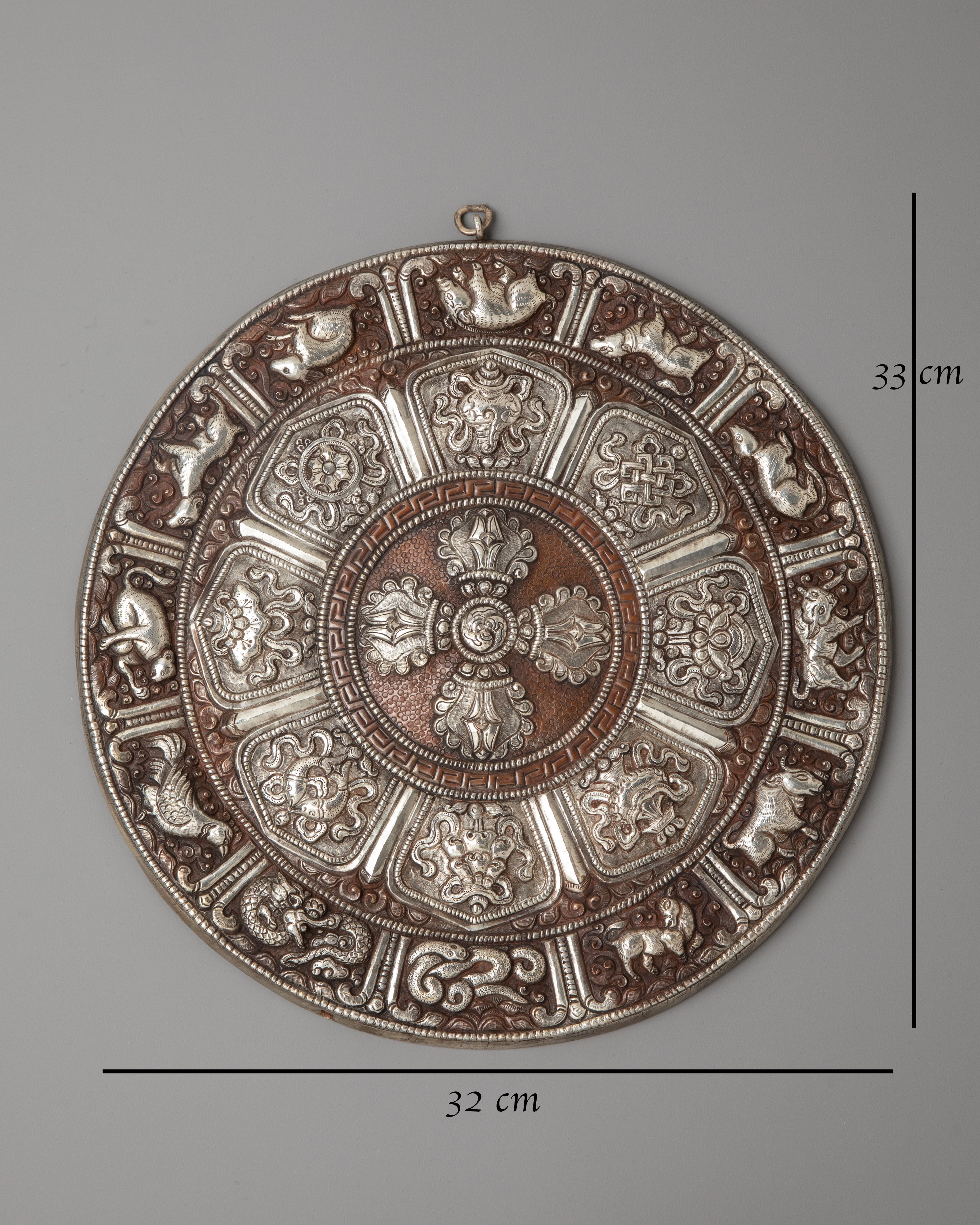 Silver Plated and Oxidized Copper Wall Hanging