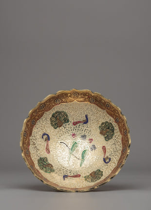 Handcrafted Brass Traditional Food Tray | Dharma Decor