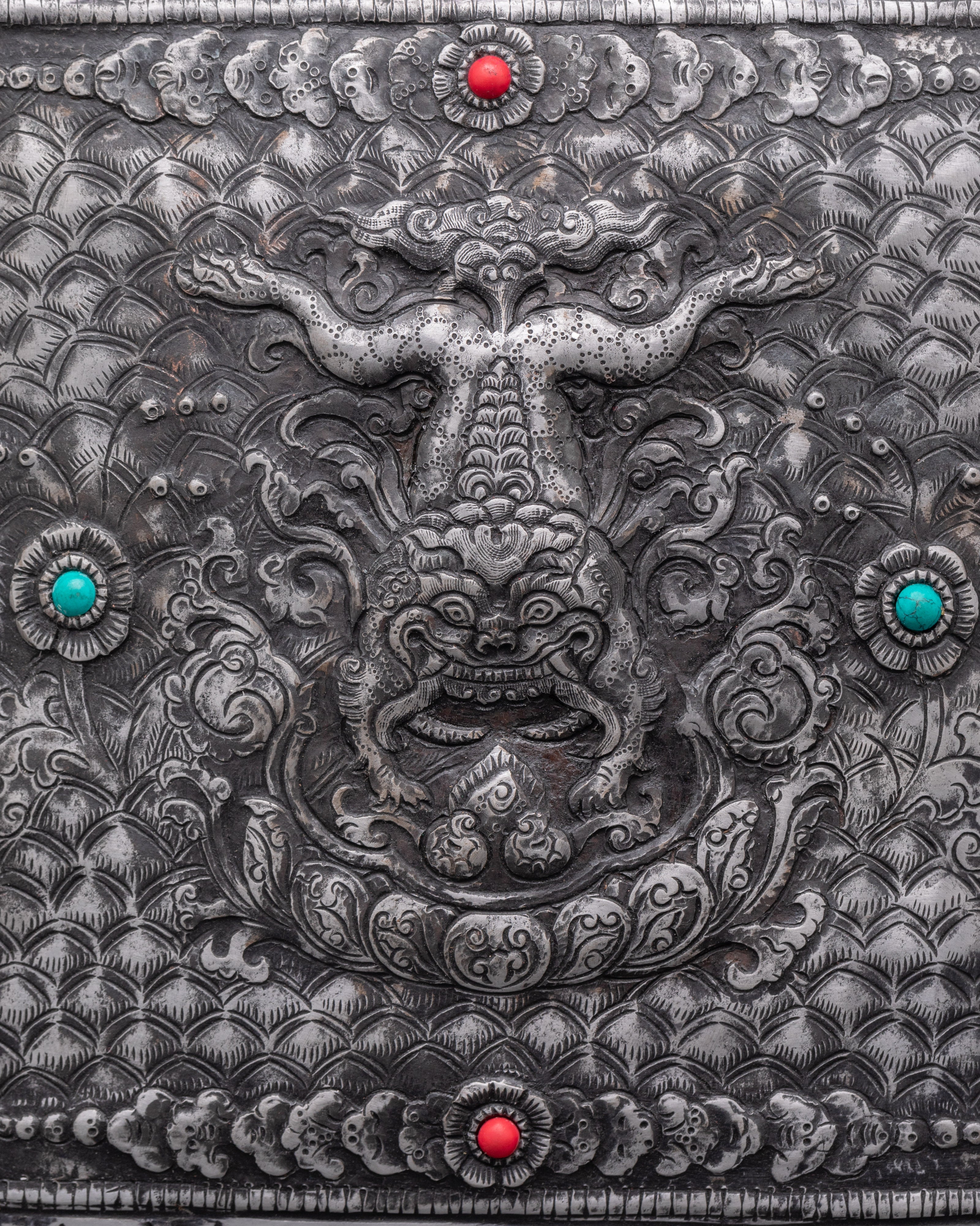 Tibetan Dragon Wall Hanging | Buddhist Protector Decor for Altar or Home