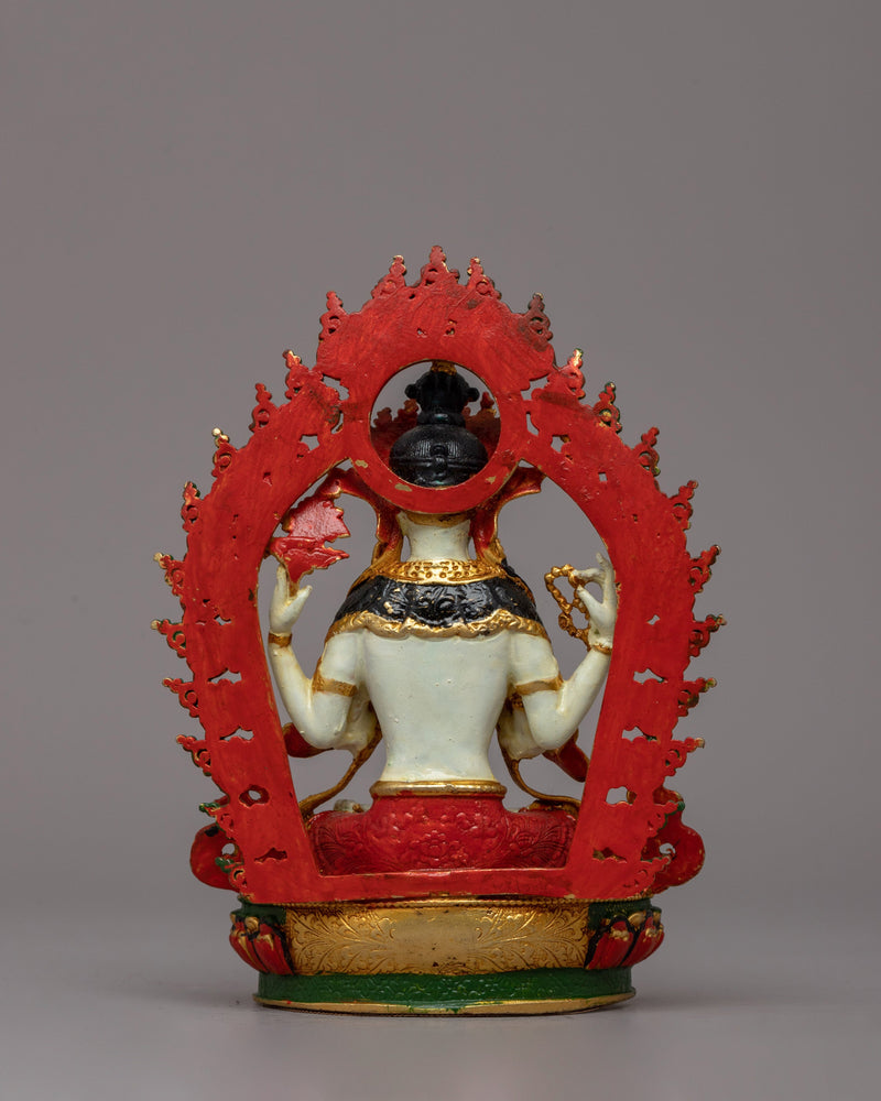 Phagpa Chenresig Figurine | Tibetan Bodhisattva of Compassion