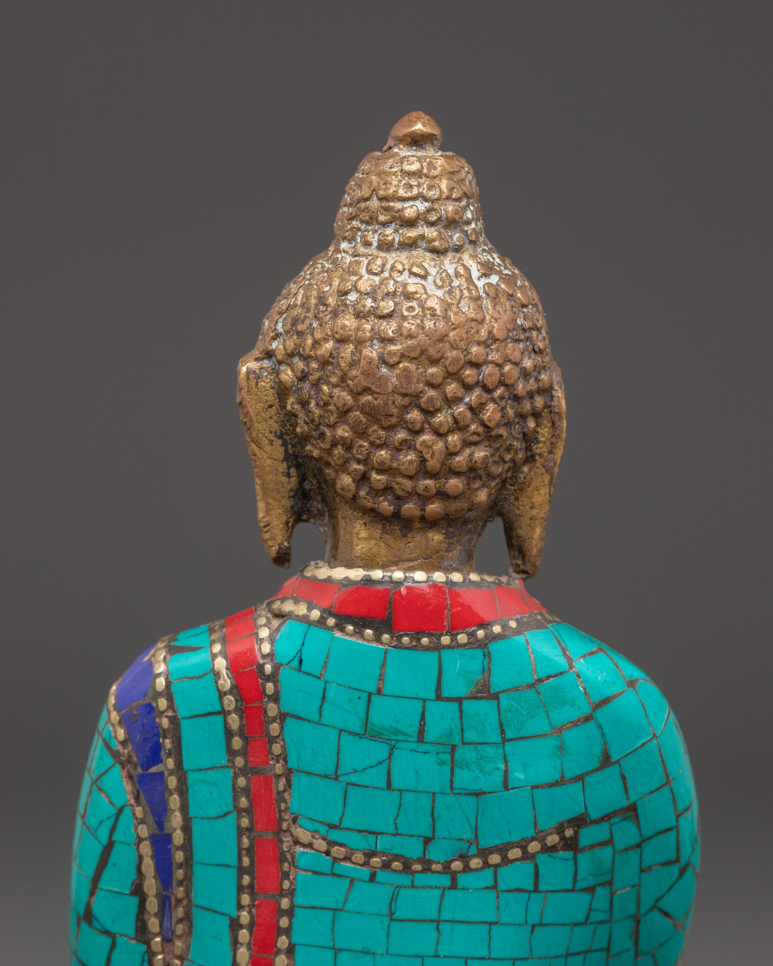 Sacred Buddha Amitabha Handcrafted Statue | Brass Amitabha Buddha Art