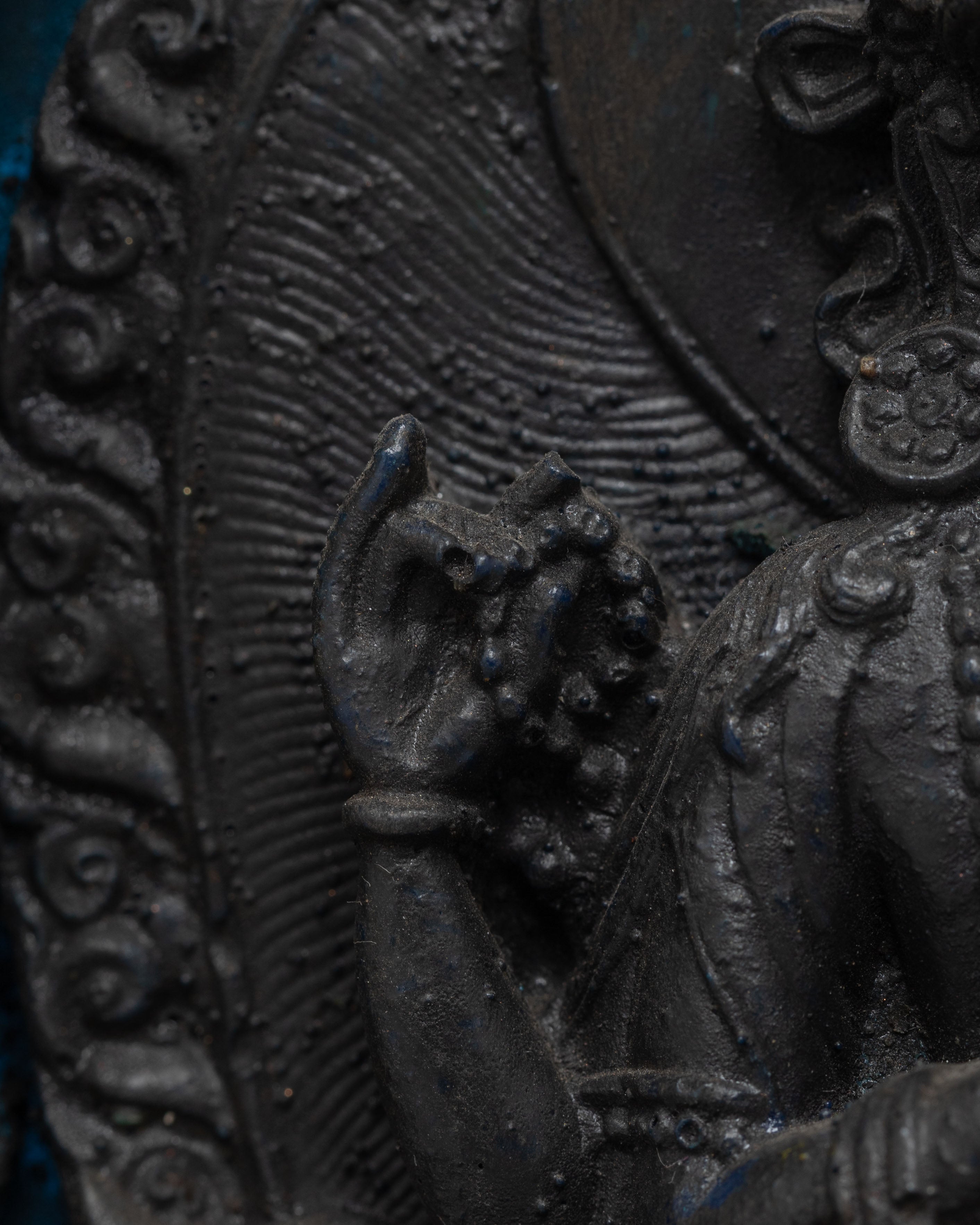 Handmade Chenrezig Bodhisattva Statue for Altar | Tibetan Avalokiteshvara Shrine Art