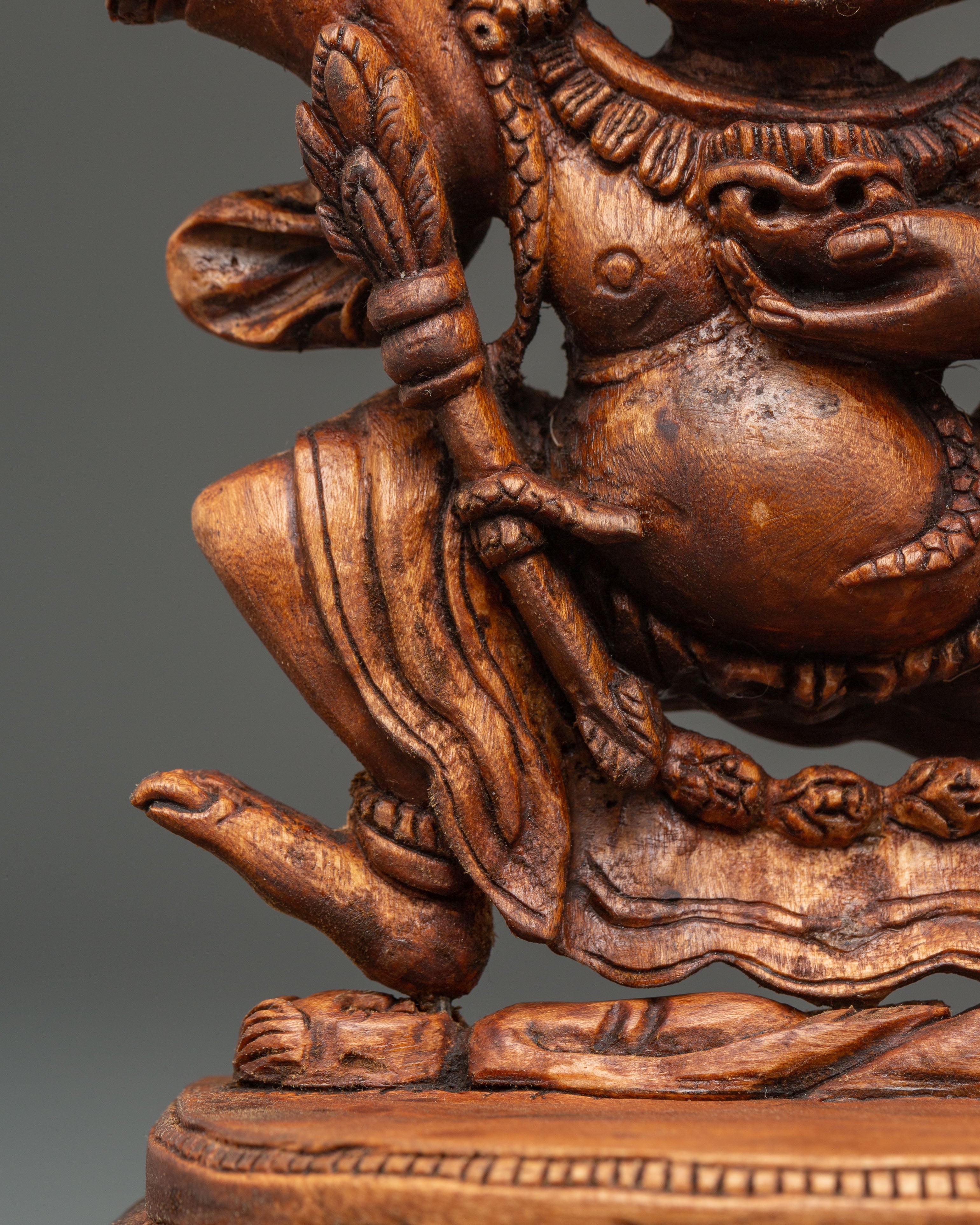 Mahakala Bernakchen Enlightened Protector Statue | Wrathful Deity Mahakala Artwork