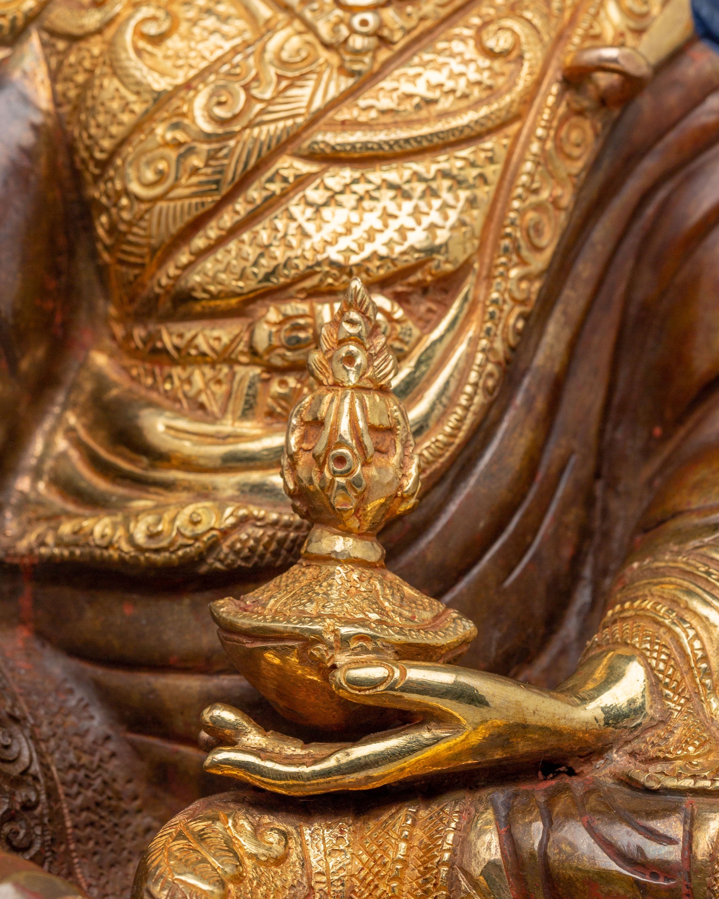 Lotus-Born Master Guru Rinpoche Figurine | Sacred Figure for Spiritual Blessings