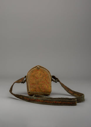 Ghau Box with Dzambhala Carving | A Sacred Ritual Box