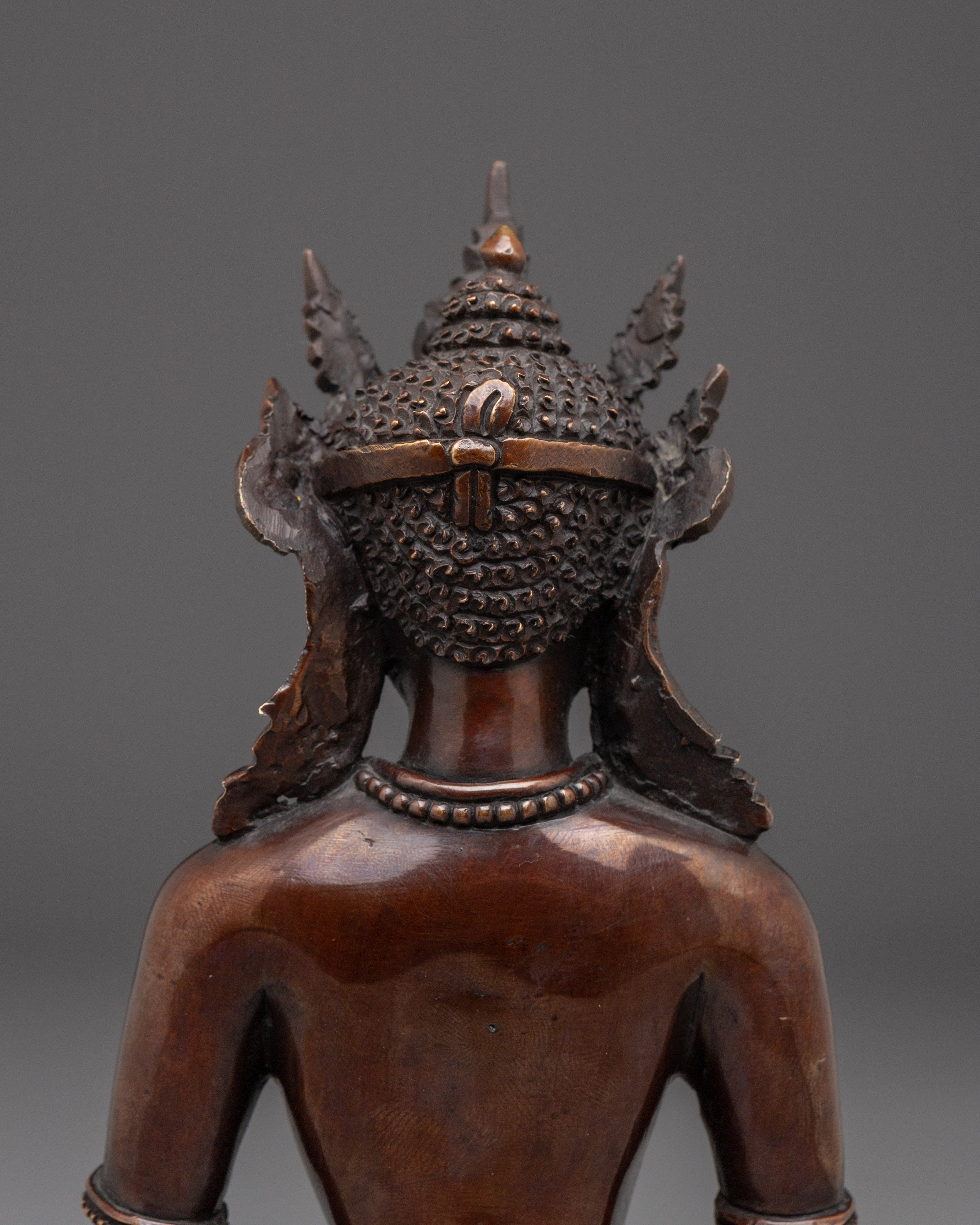 Crown Amitabha Buddha Sculpture | Buddha of Infinite light