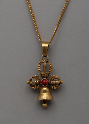 Sacred Double Dorje Bell Locket | Buddhist Pendant Symbolizes Protection and Wisdom
