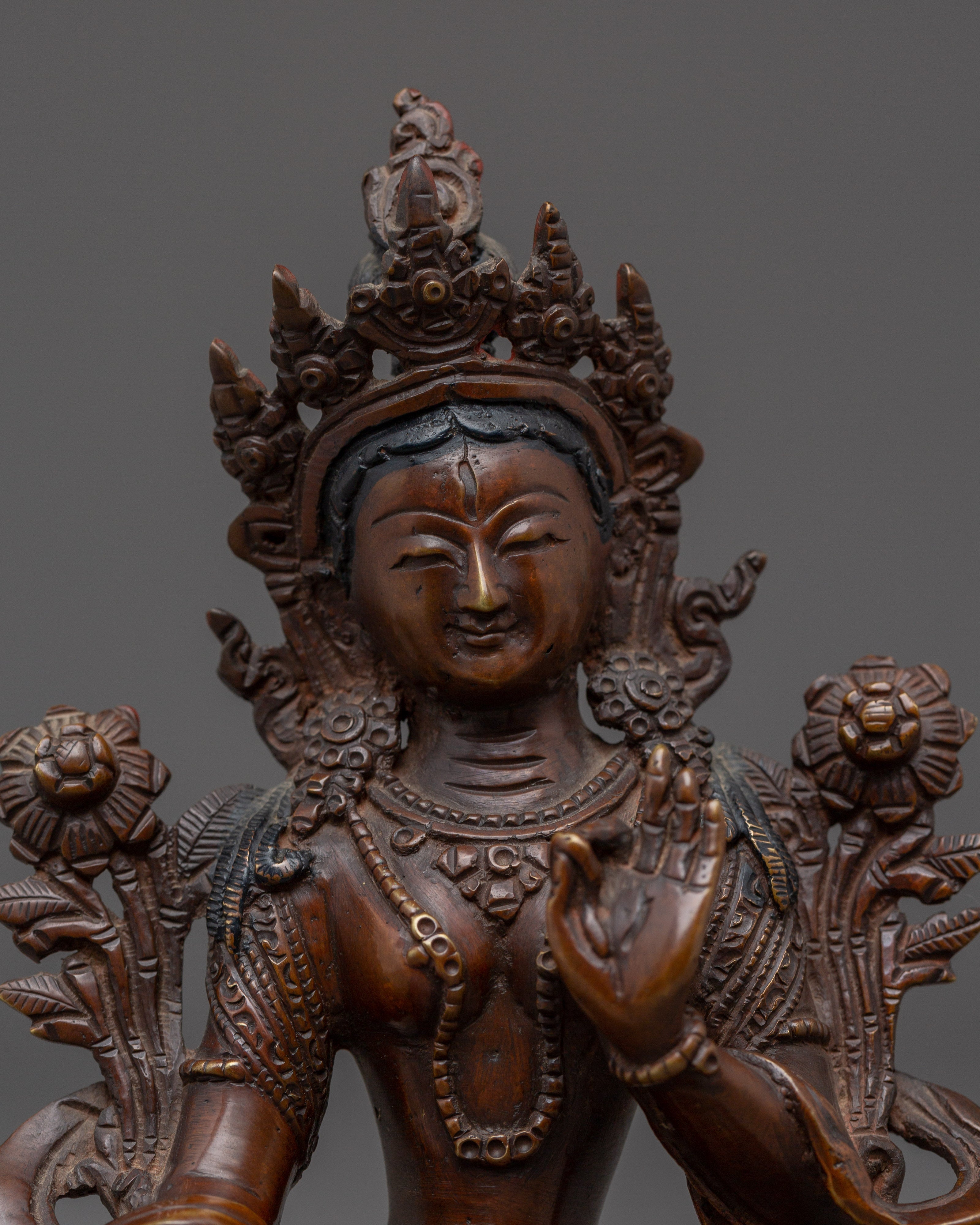 Handmade White Tara Spiritual Statue | Goddess of Compassion and Healing