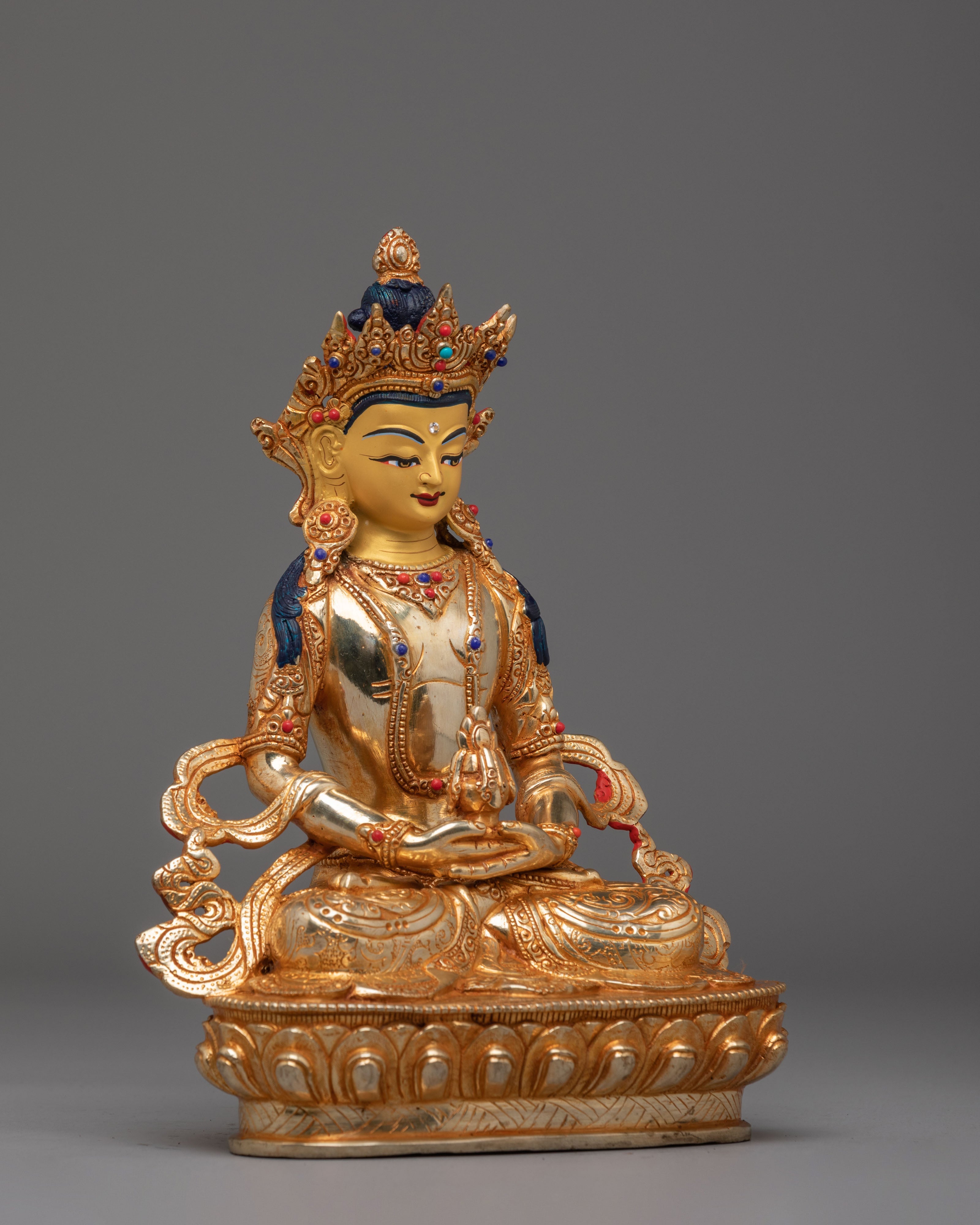 Amitayus Buddha Deity Sculpture | Symbolizing Longevity and Wisdom