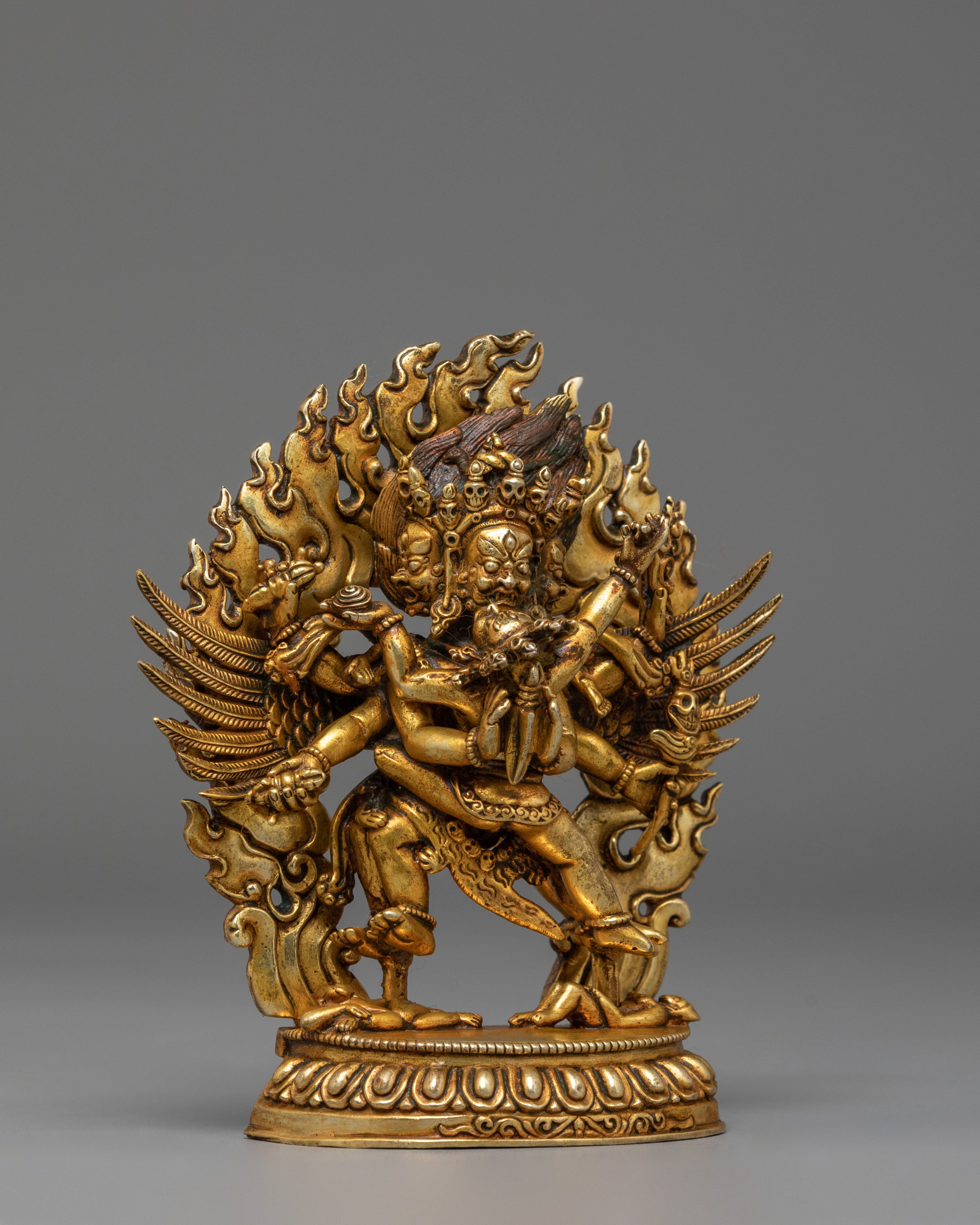 Handmade Dorje Phurba Buddhist Statue | Vajrakilaya Deity Sculpture