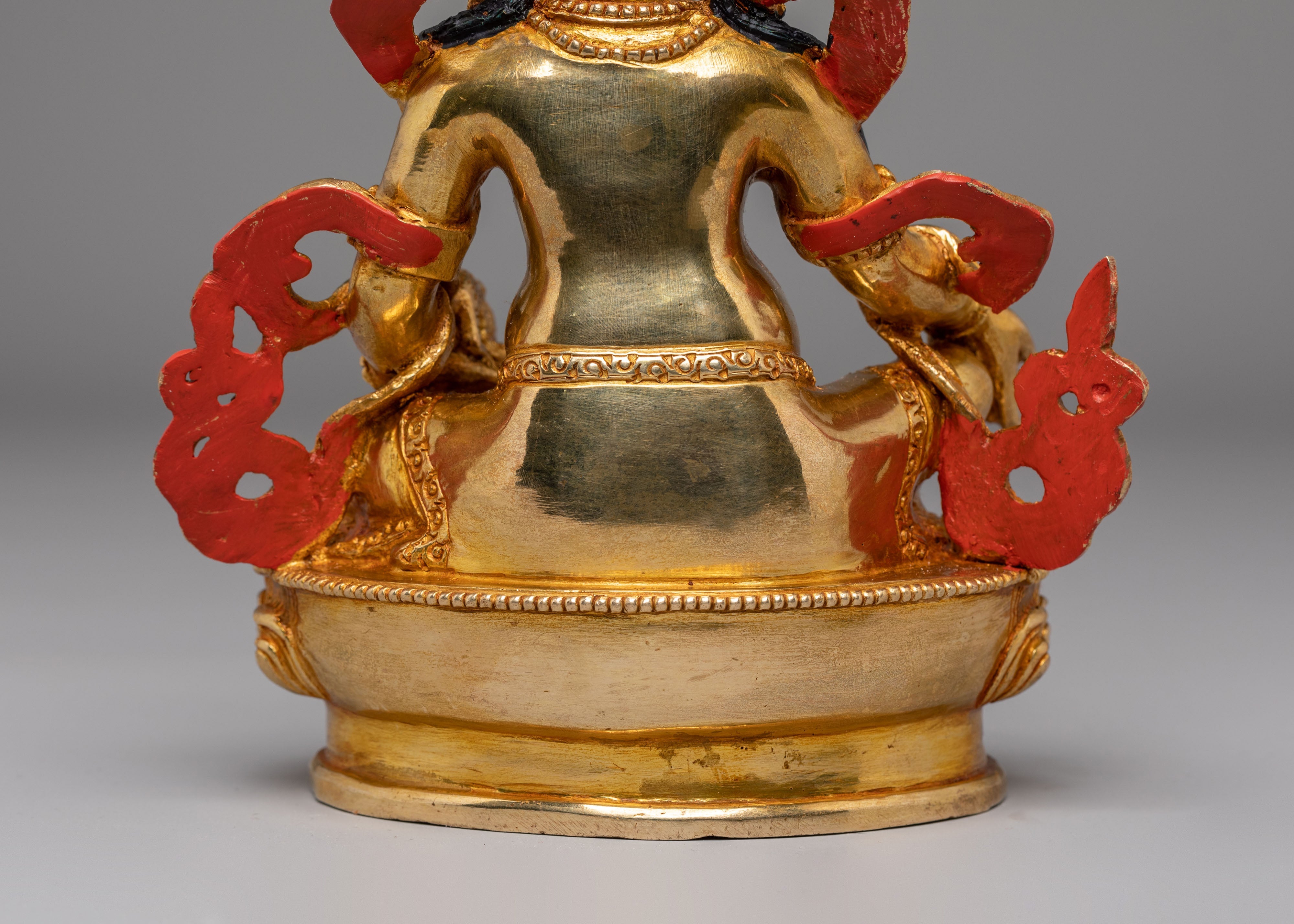 Handcrafted Copper Artwork of Dzambhala | Embodiment of Wealth