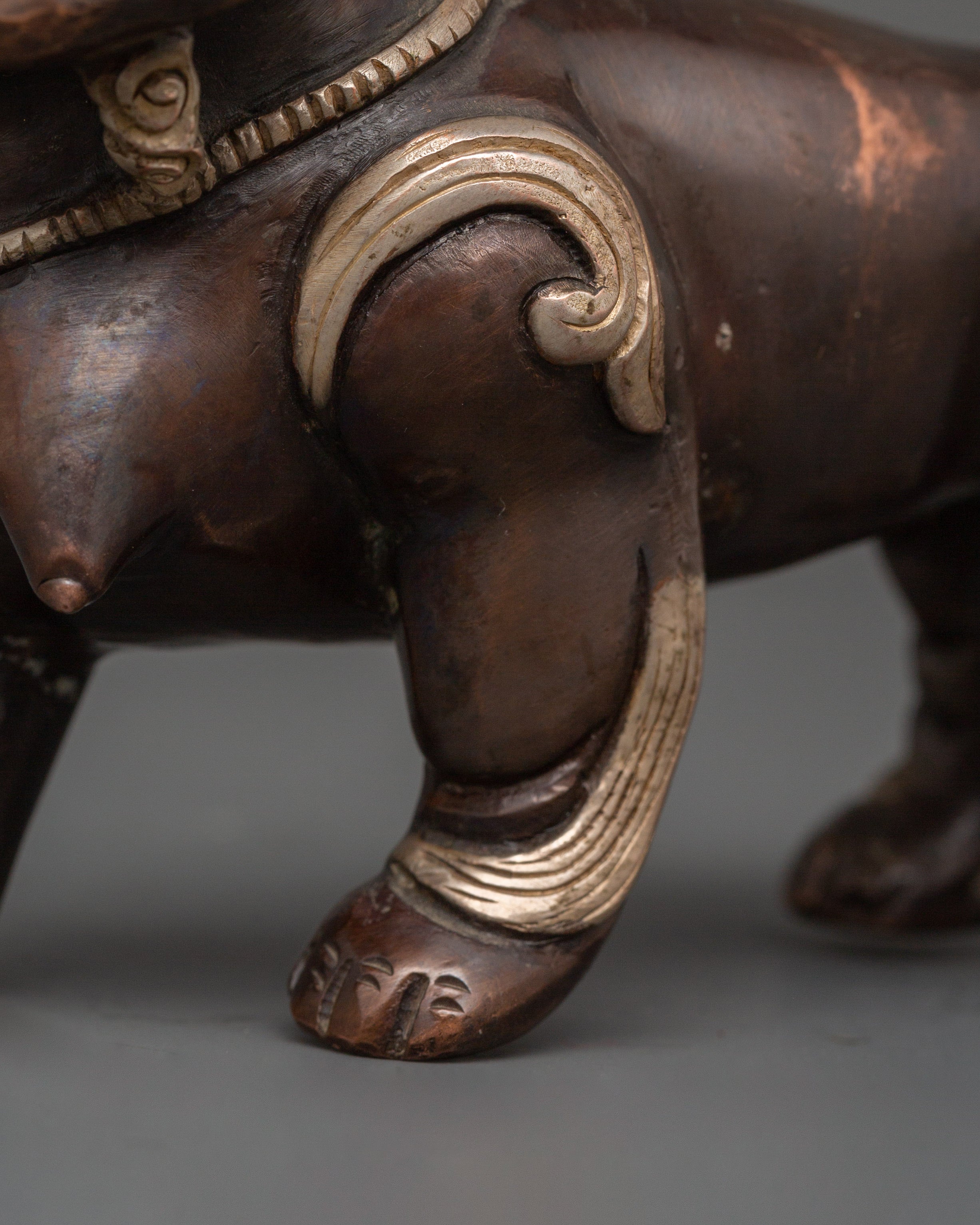 Tibetan Snow Lion Statue Set | Handcrafted Buddhist Guardian Figures