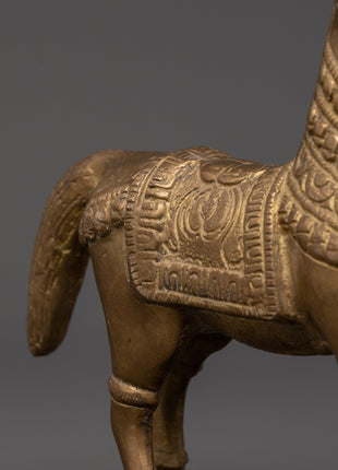 Brass Horse Sculpture for Home Decor | Handcrafted Symbol of Power, Speed & Victory