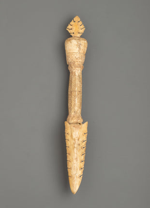 Ethically Sourced Buffalo Bone Handcarved Phurba | Tantric Ritual Tool