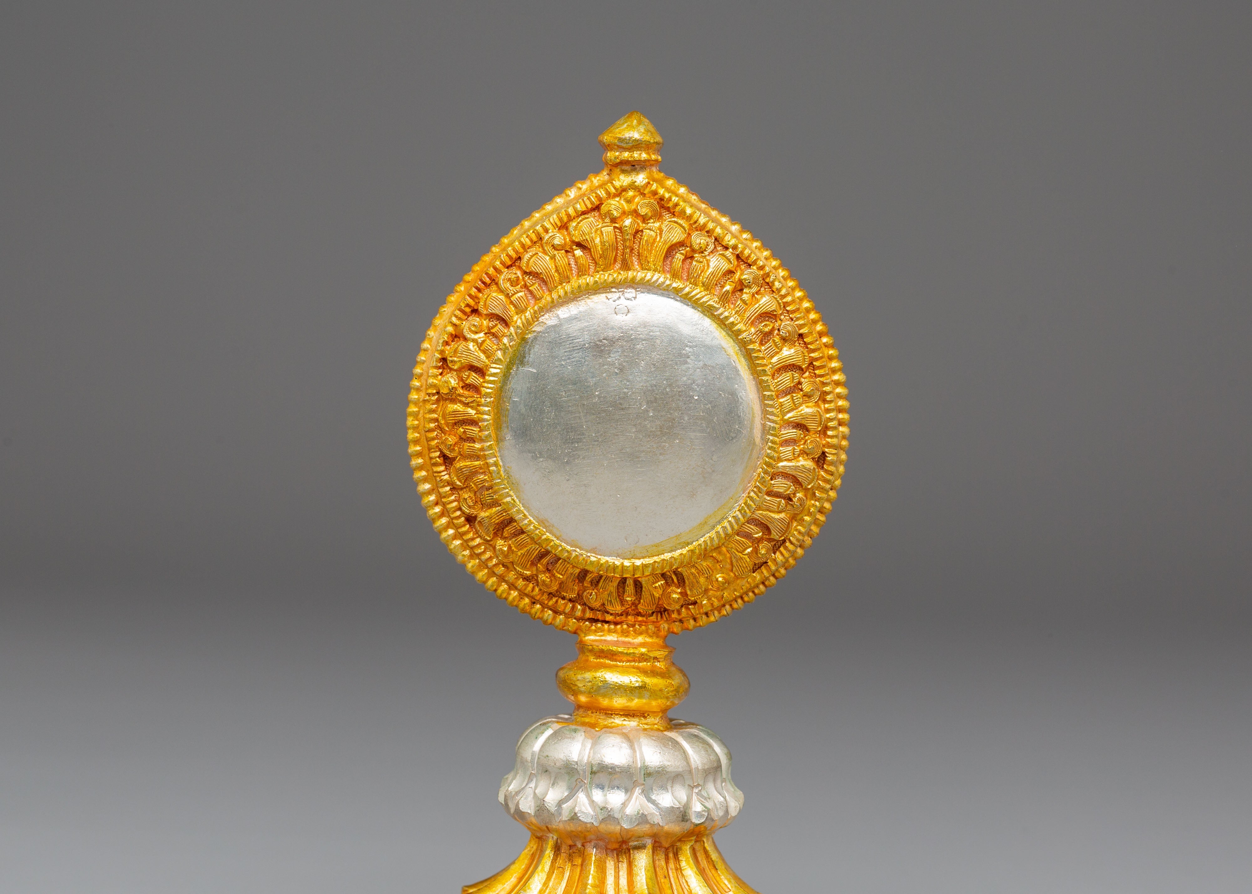 Sacred Golden Mirror | Spiritual Tibetan Mirror