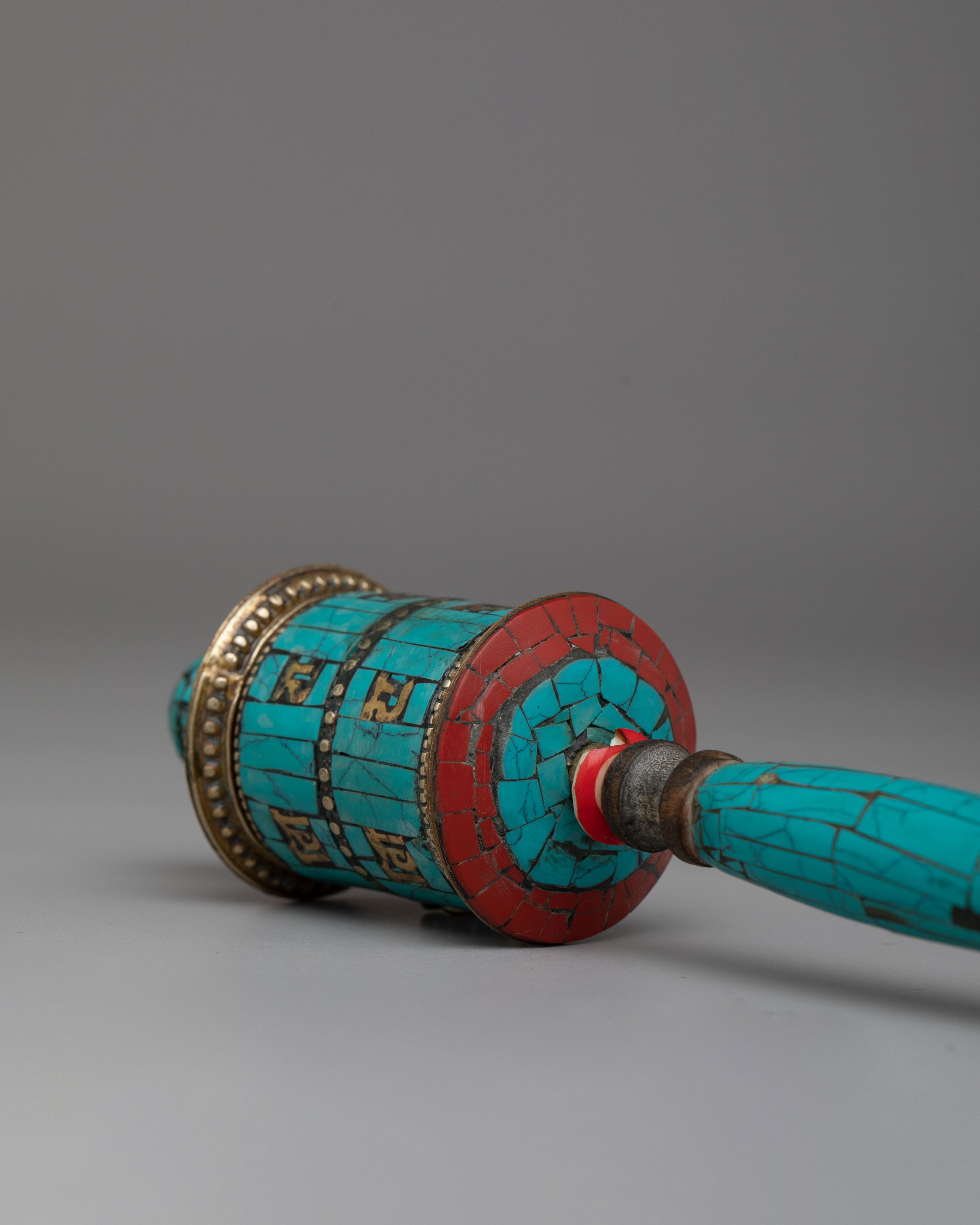 Traditional Scared Mantra Prayer Wheel | Tibetan Buddhist Art