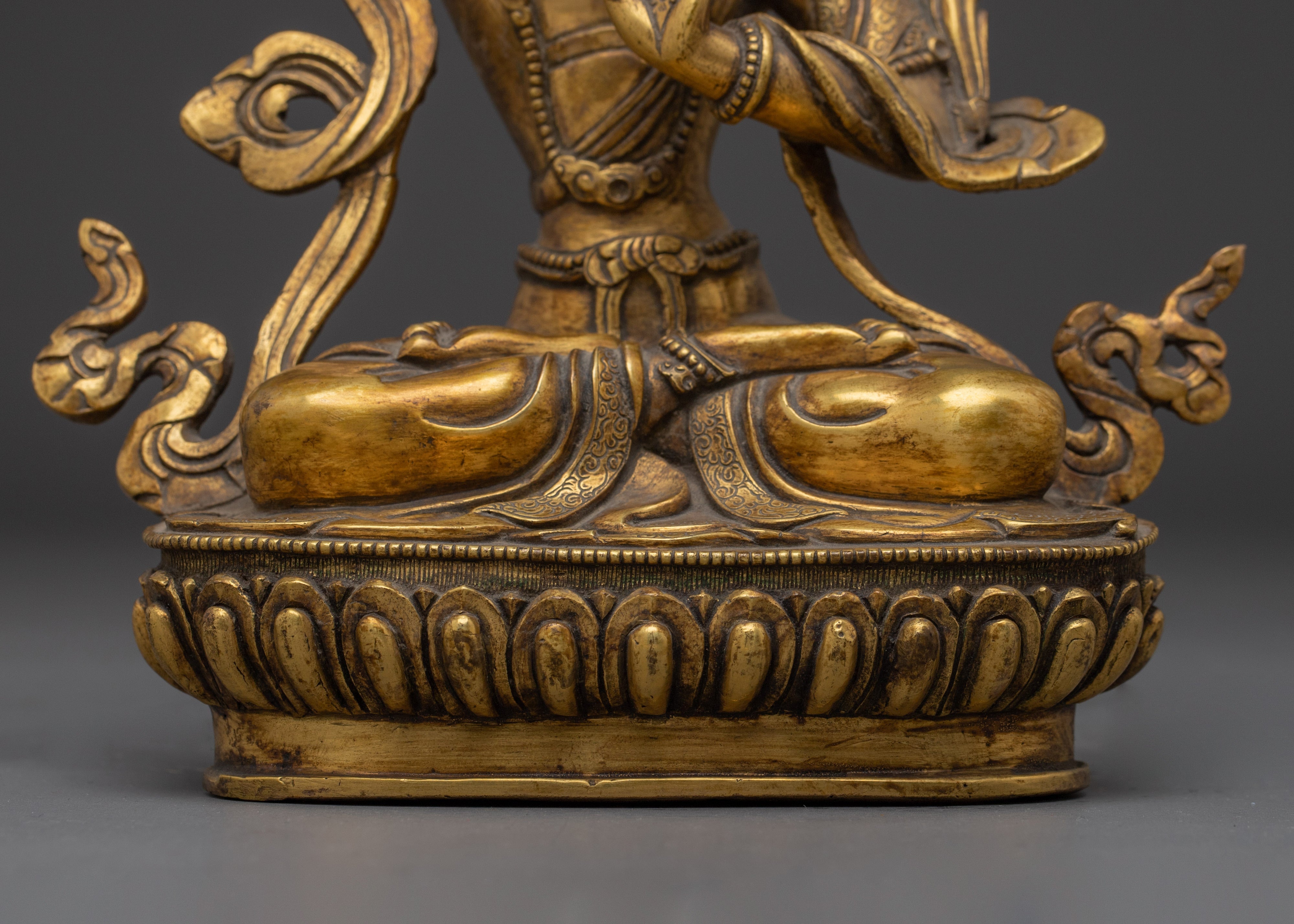 Knowledge Deity Manjughosa Statue | Buddhist Wisdom and Protection Sculpture