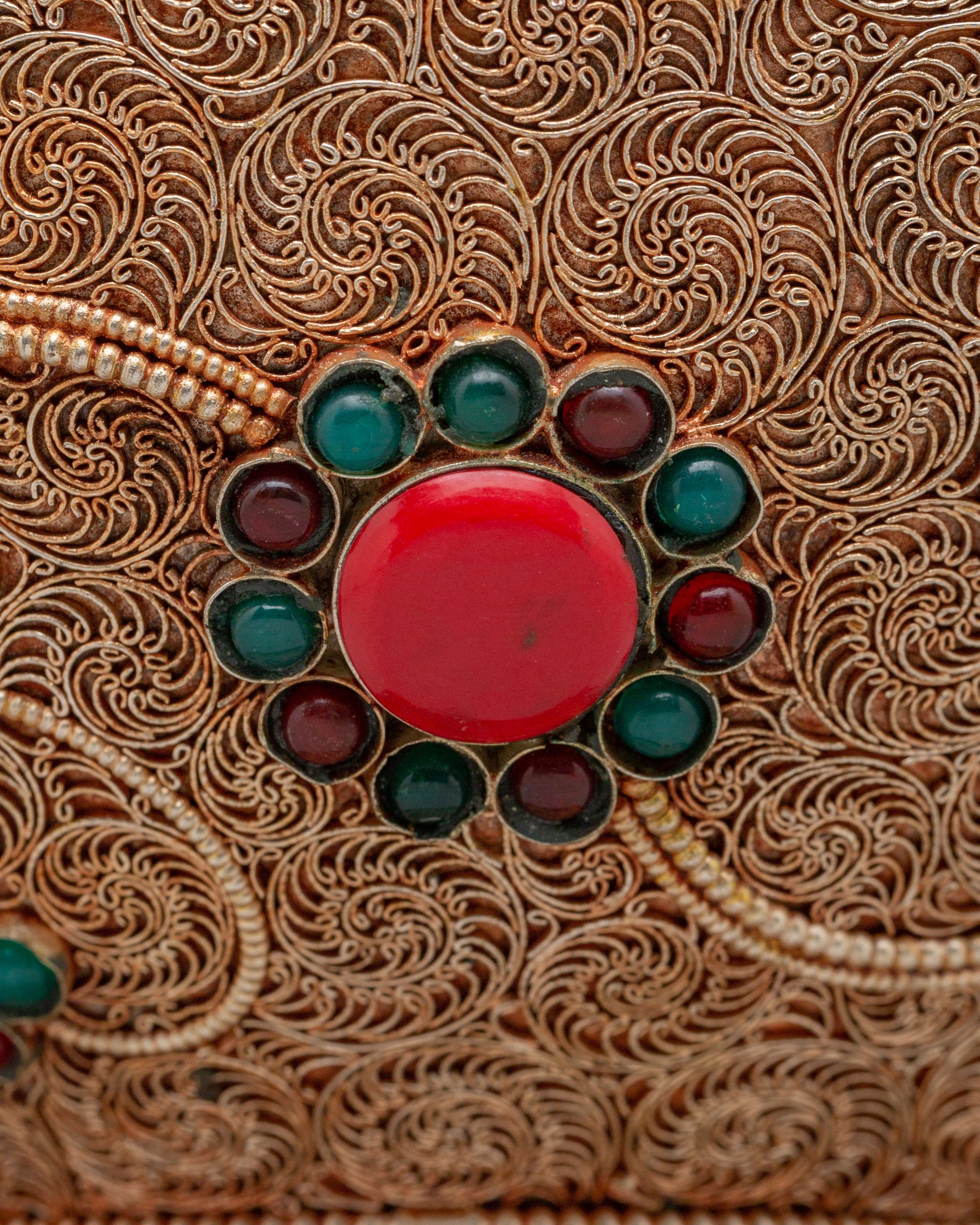 Tibetan Filigree Rice Pot | Handcrafted Ritual Vessel