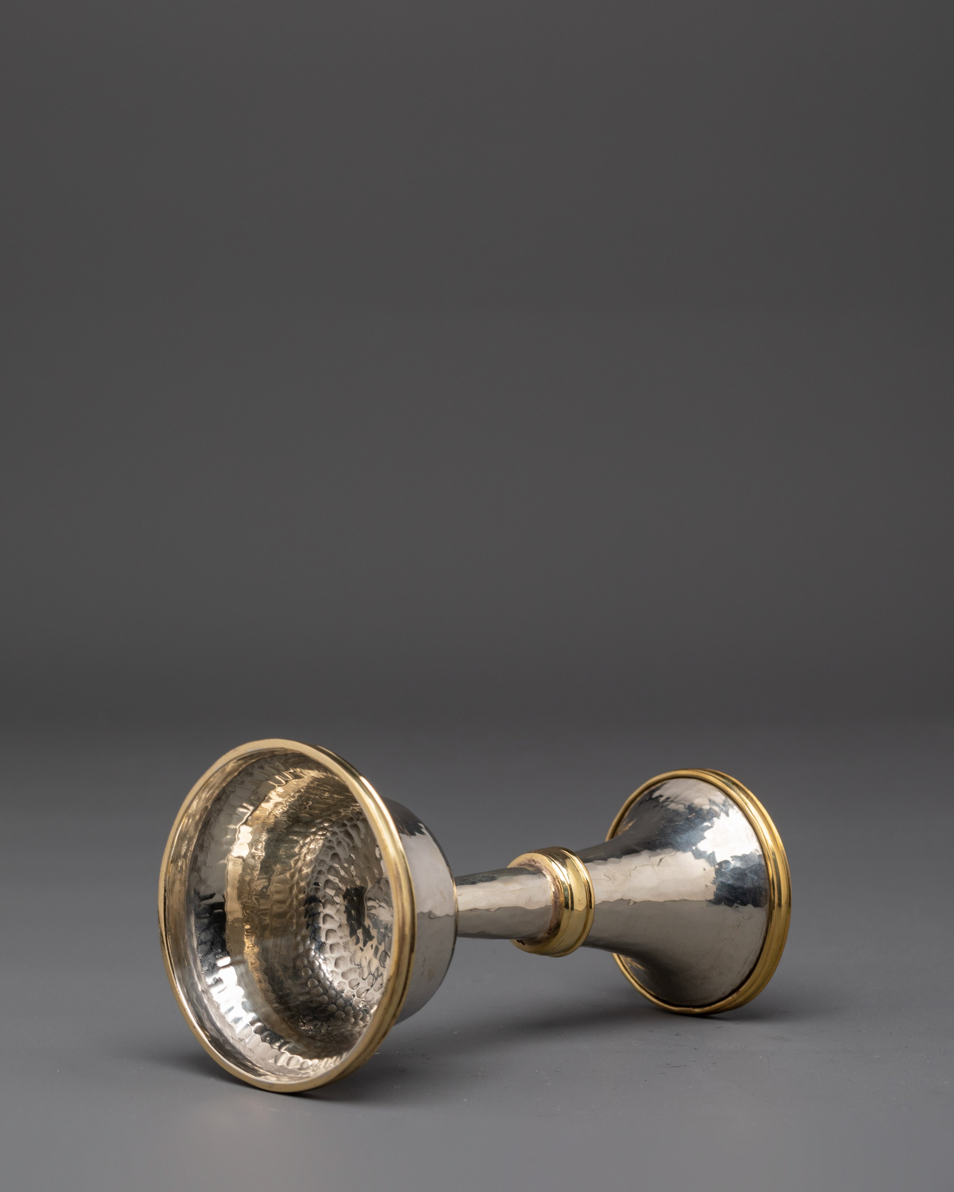 Tibetan Serkyem Offering Set | Copper & White Metal Offering Bowl