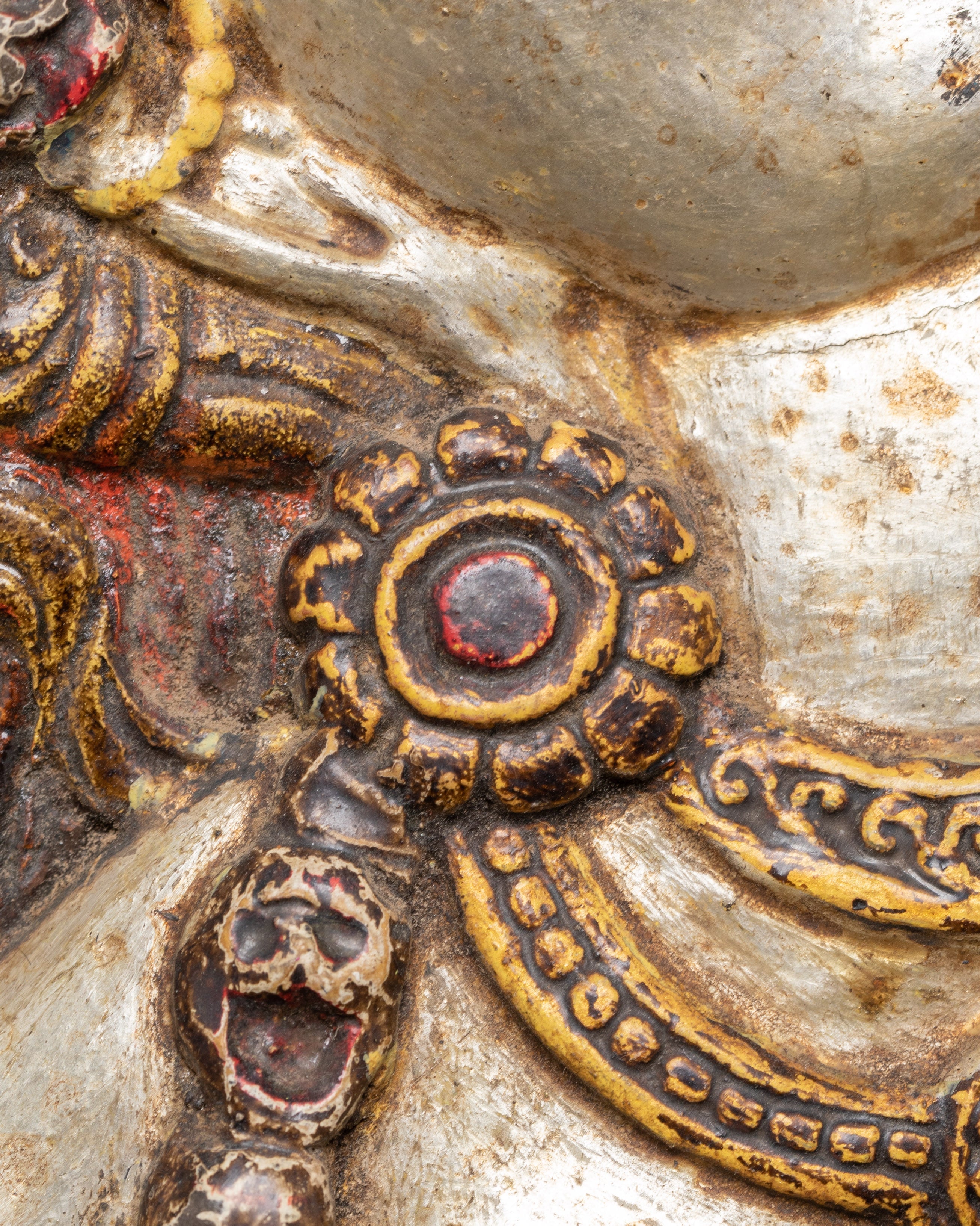 Vajrayogini Wooden Frame Wall Hanging | Sacred Tibetan Buddhist Art