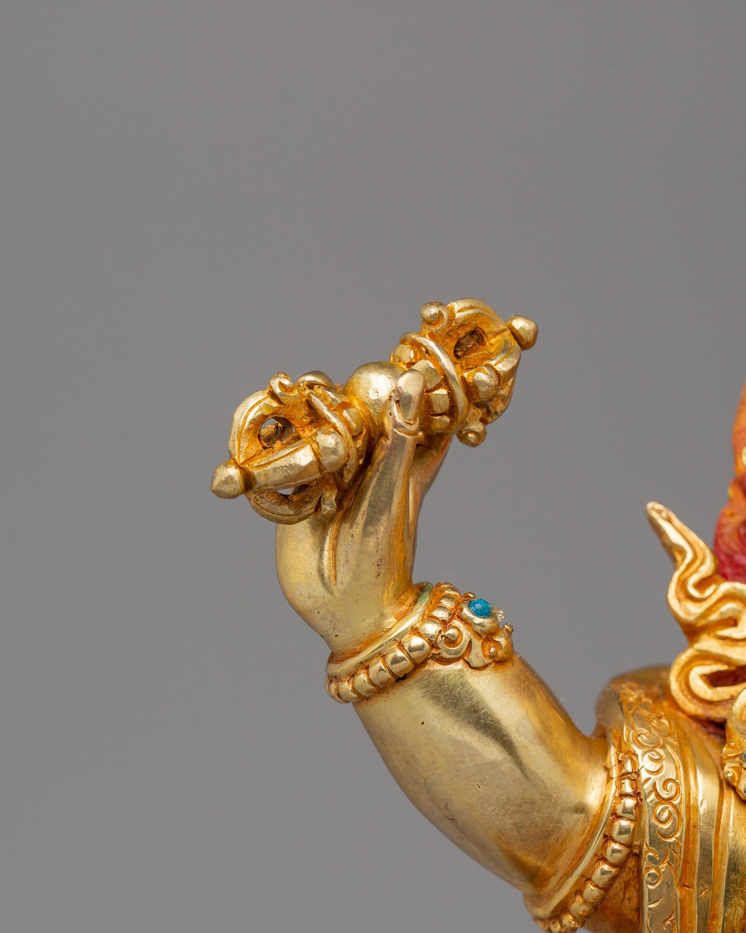 Handcrafted Vajrapani Buddhist Statue | Symbol of Protection and Strength
