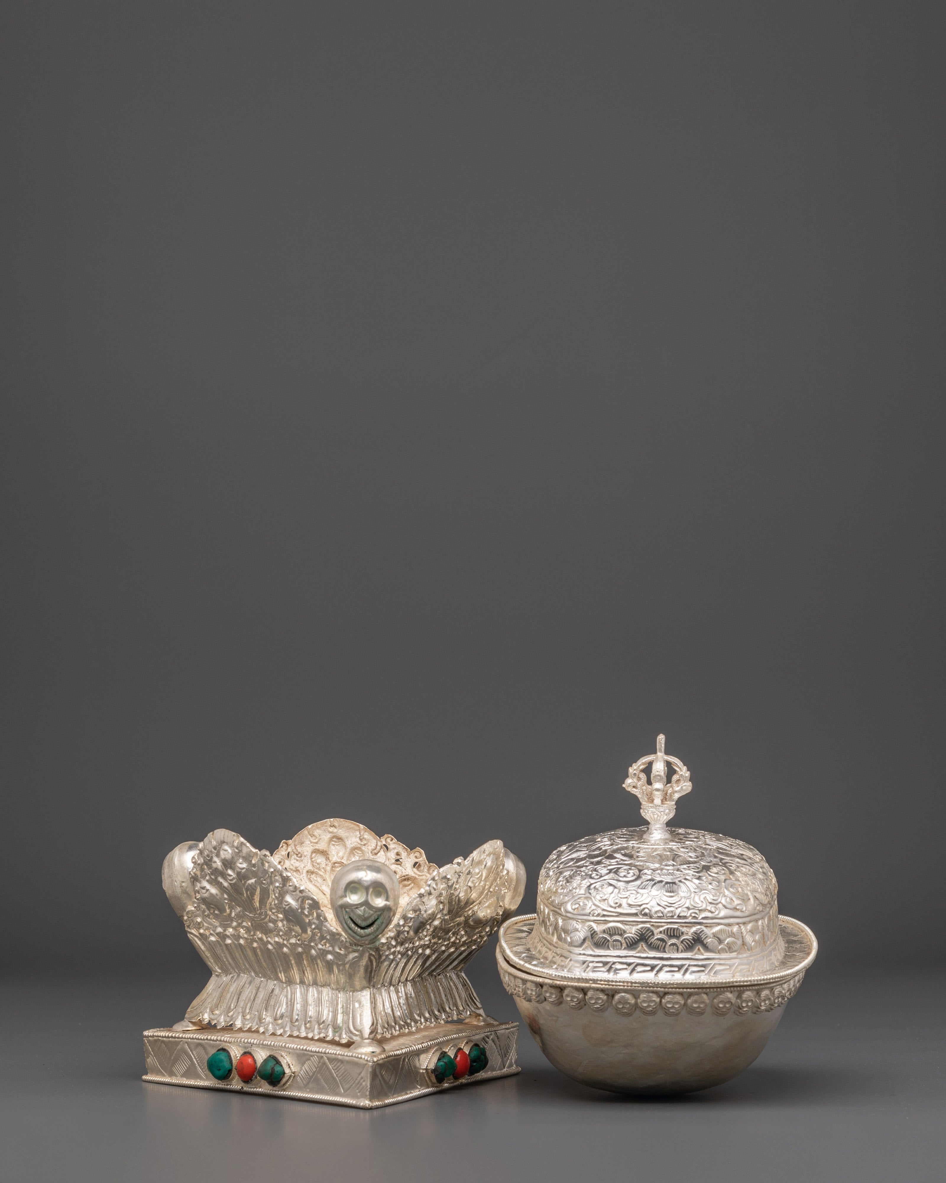 Tibetan Kapala Ceremonial Cup |  Buddhist Rituals & Tantric Offerings