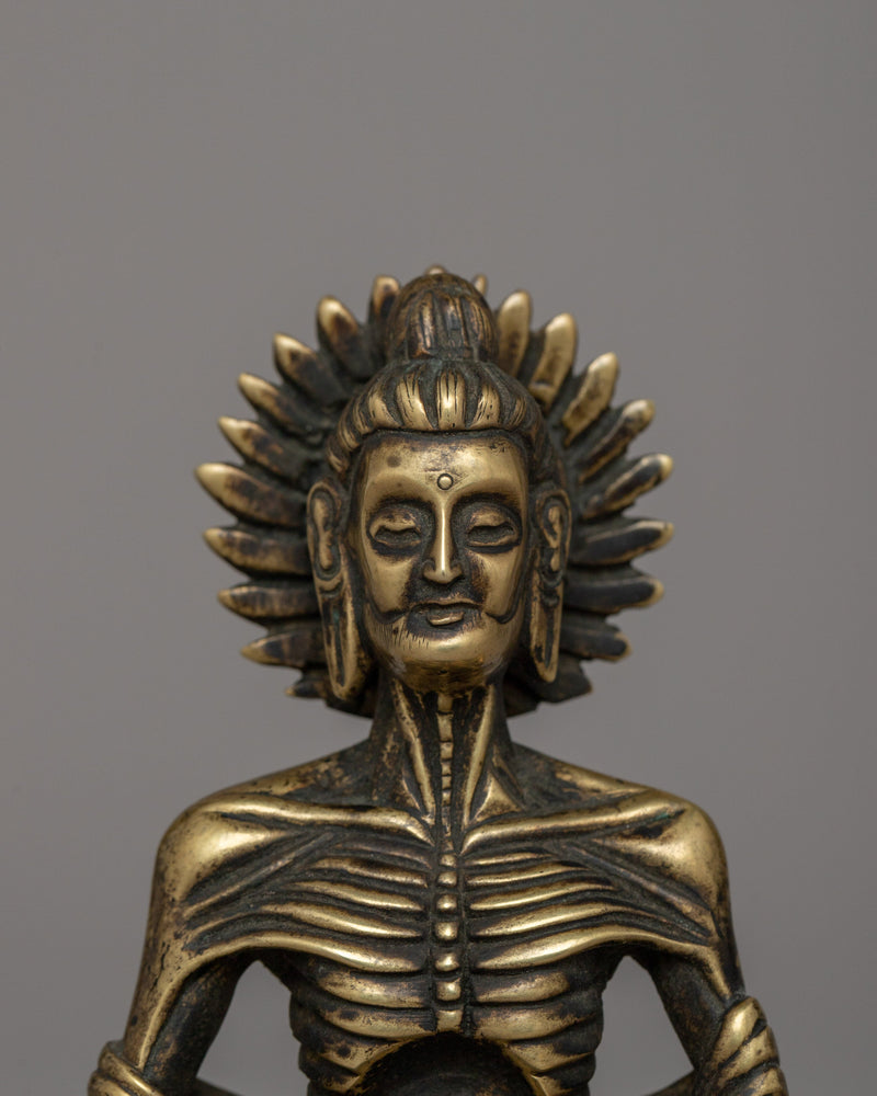 Handcrafted Bronze Fasting Buddha | Symbol of Enlightenment