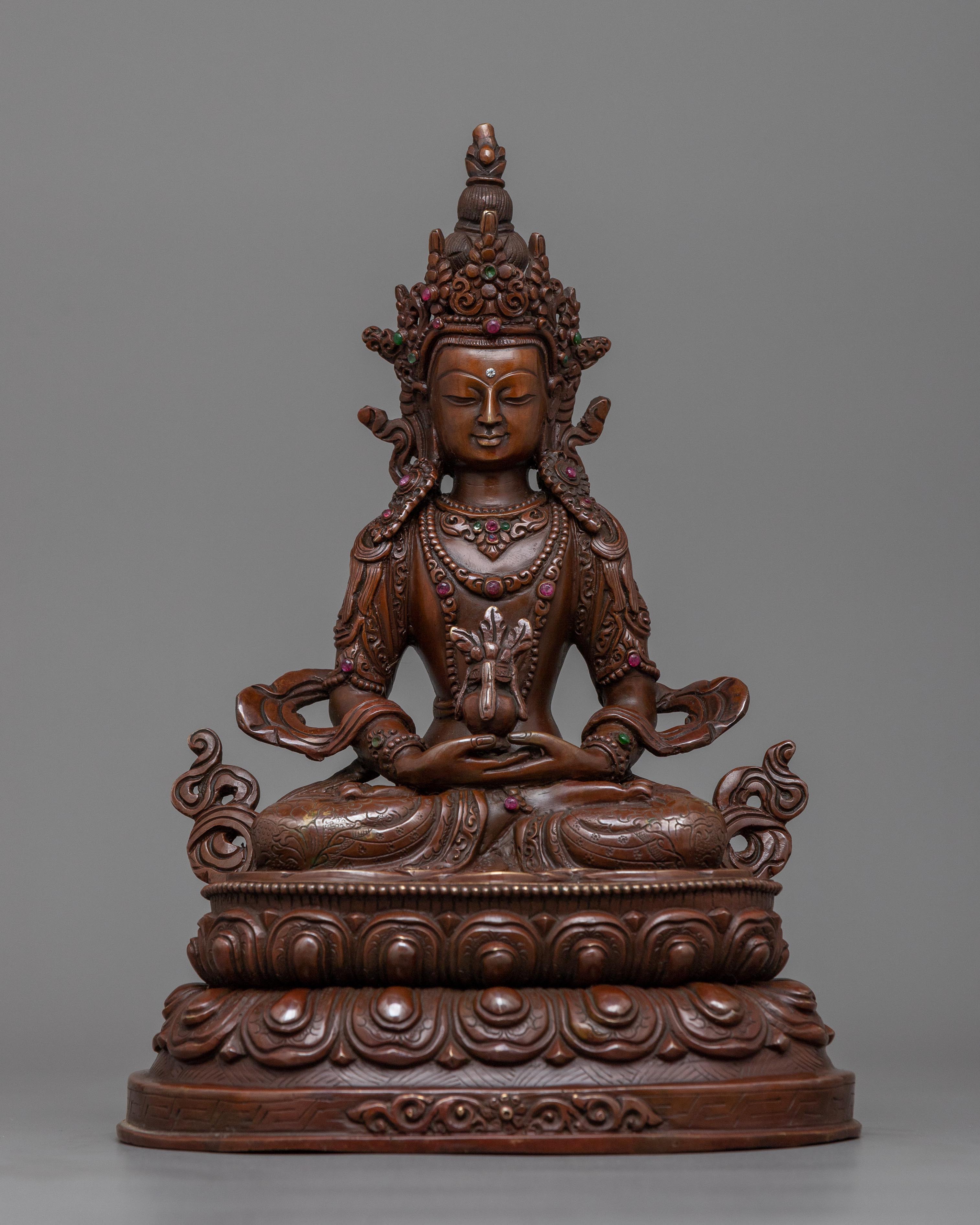 amitayus-oxidized sculpture