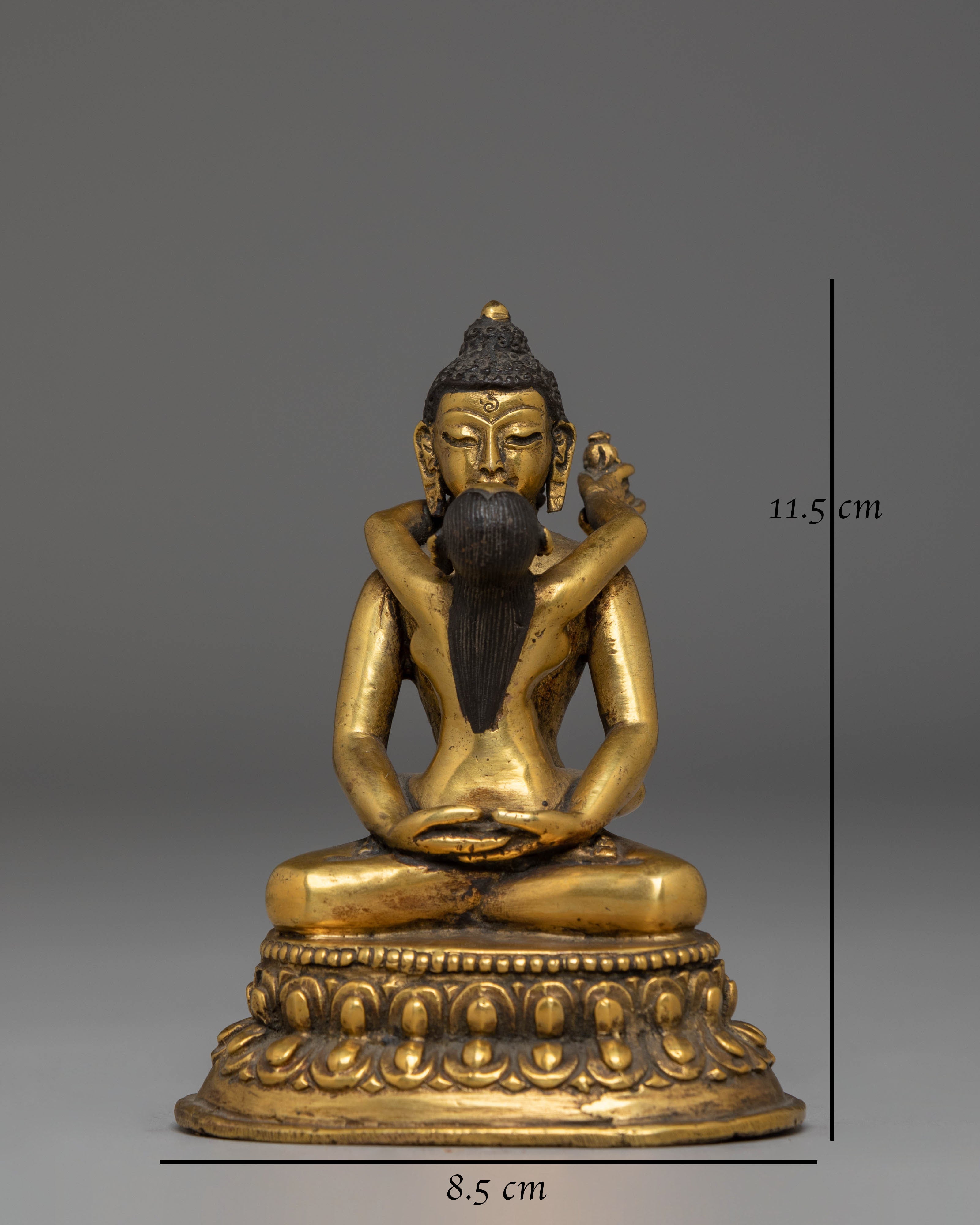 Samantabhadra with Samantabhadri Statue | Sacred Gold Plated Buddhist Art