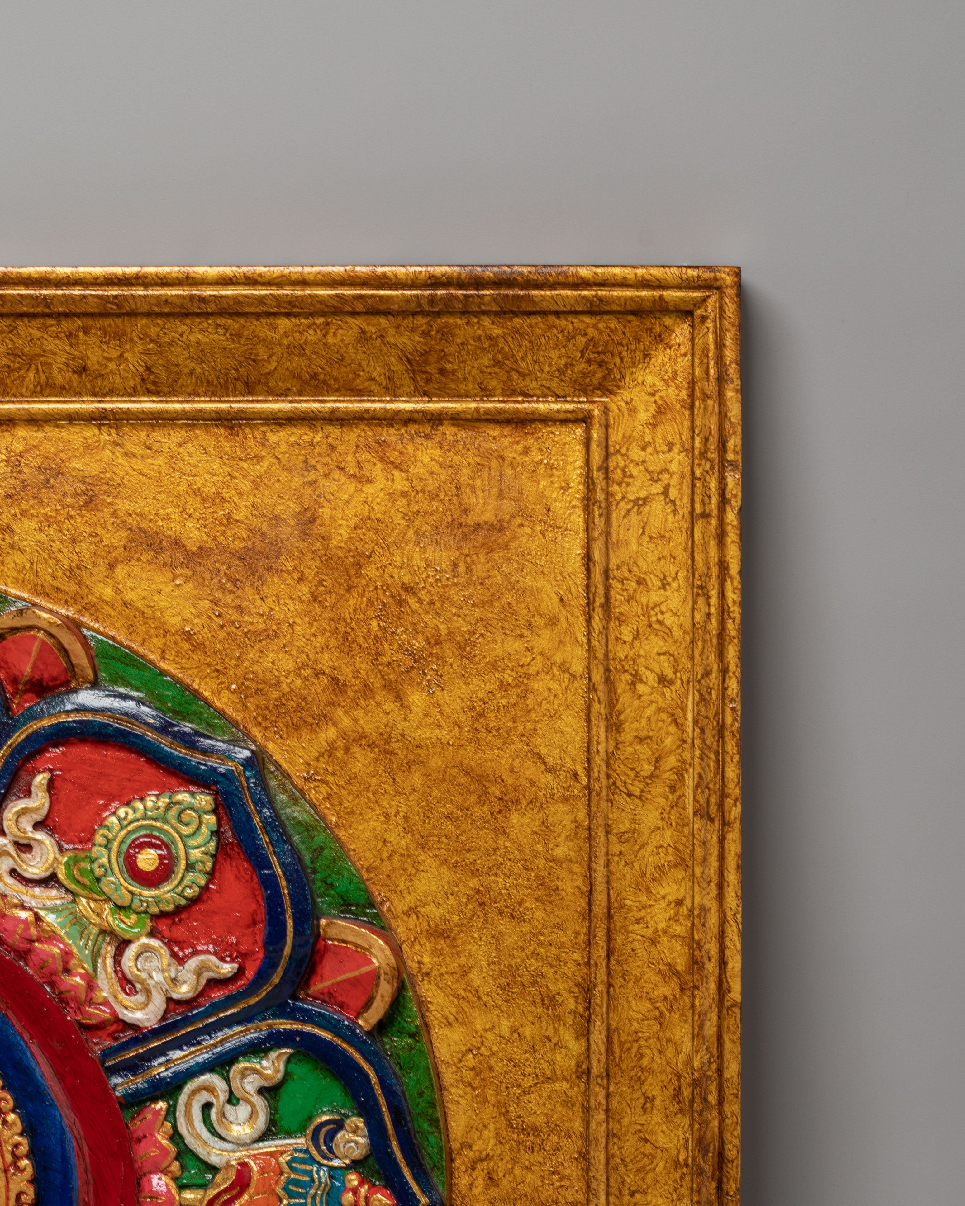 Green Tara Buddhist Wall Hanging | Handcrafted Tibetan Art for Spiritual Home Decor