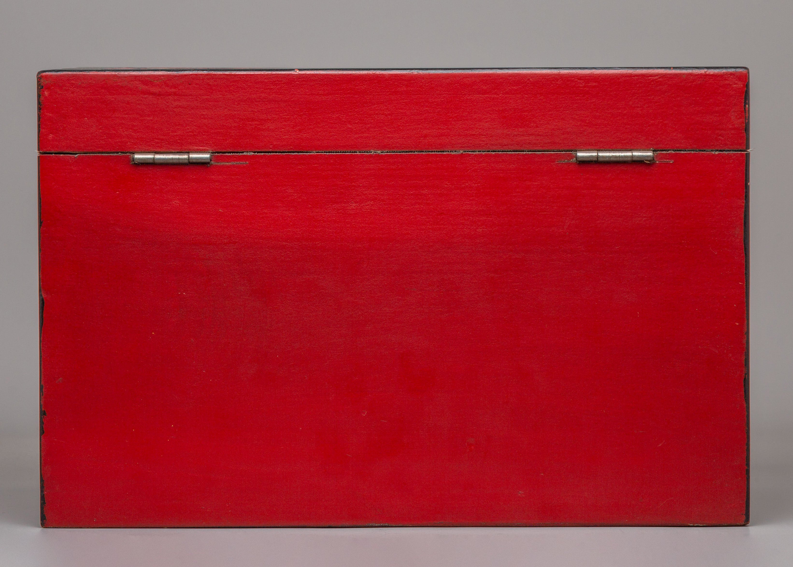 Handmade Treasure Wooden Box | Handcrafted Storage Chest with Painted Artwork