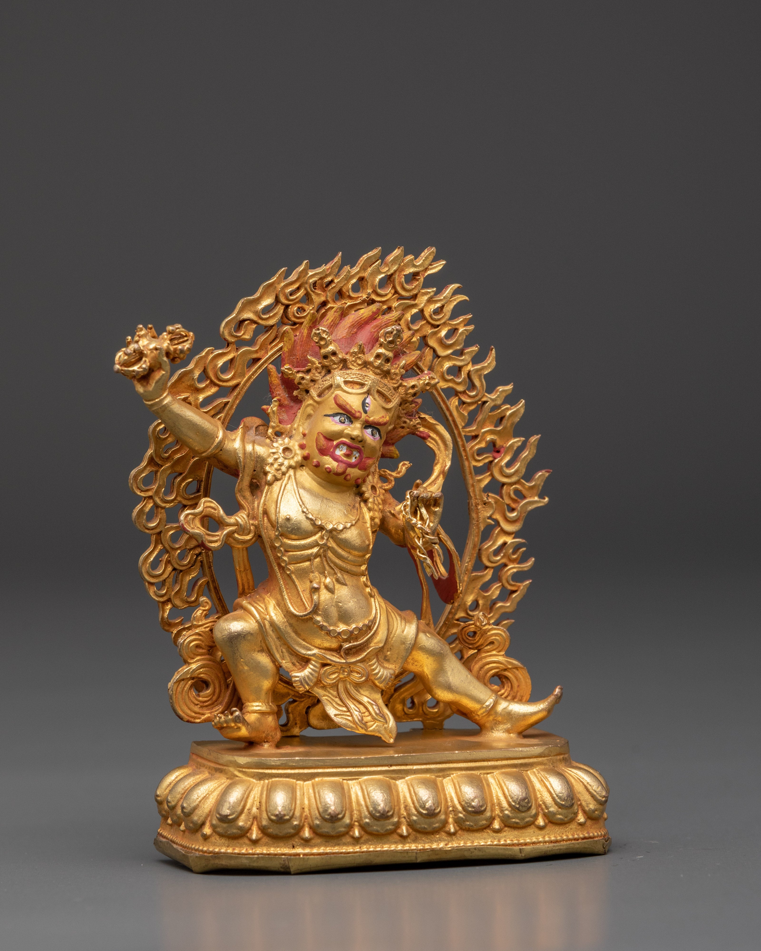 Vajrapani Bodhisattva Idol | Buddhist Protector Sculpture