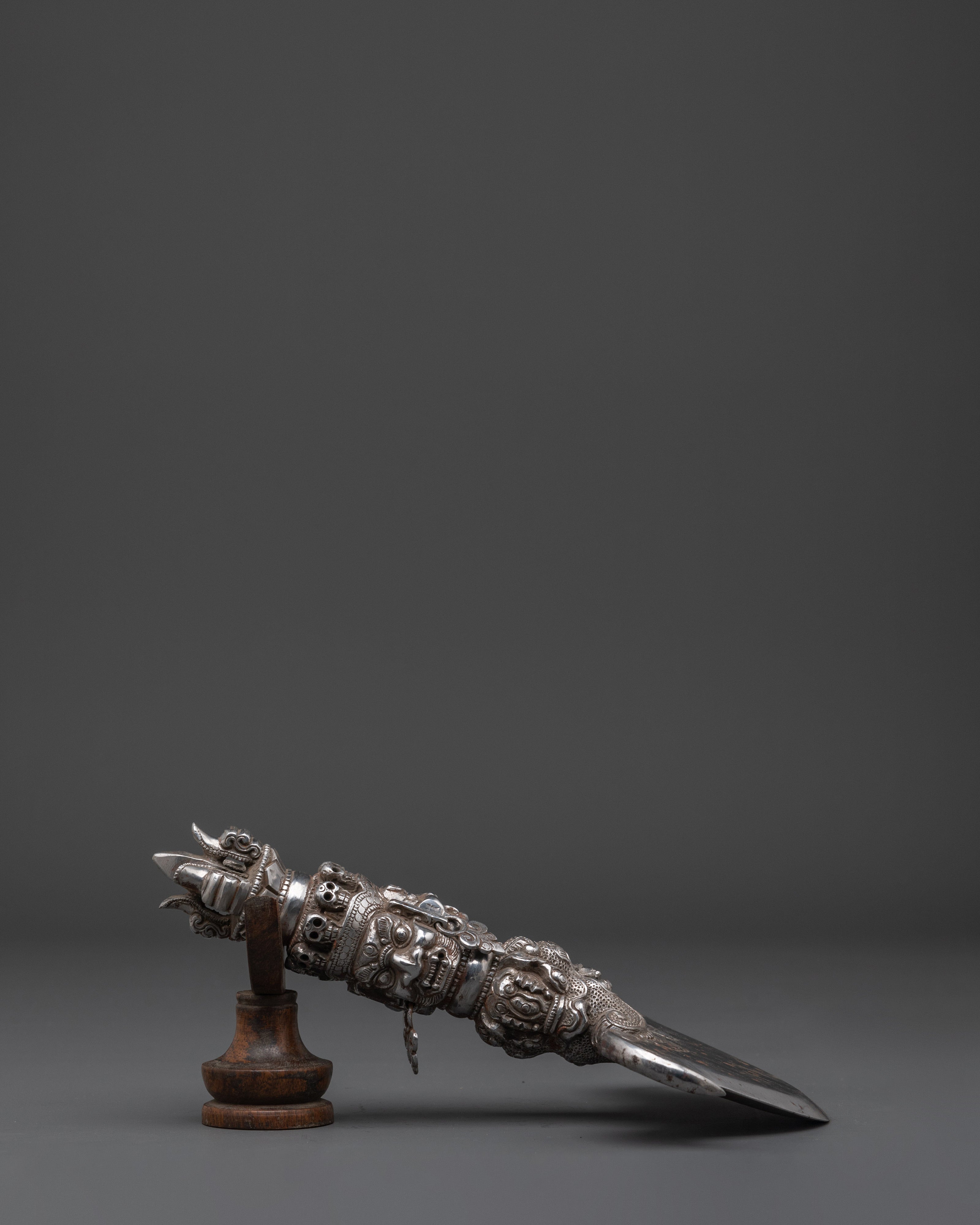 Sacred Kartika Ritual Knife | Tibetan Buddhist Vajrayana Tool For Spiritual Practices