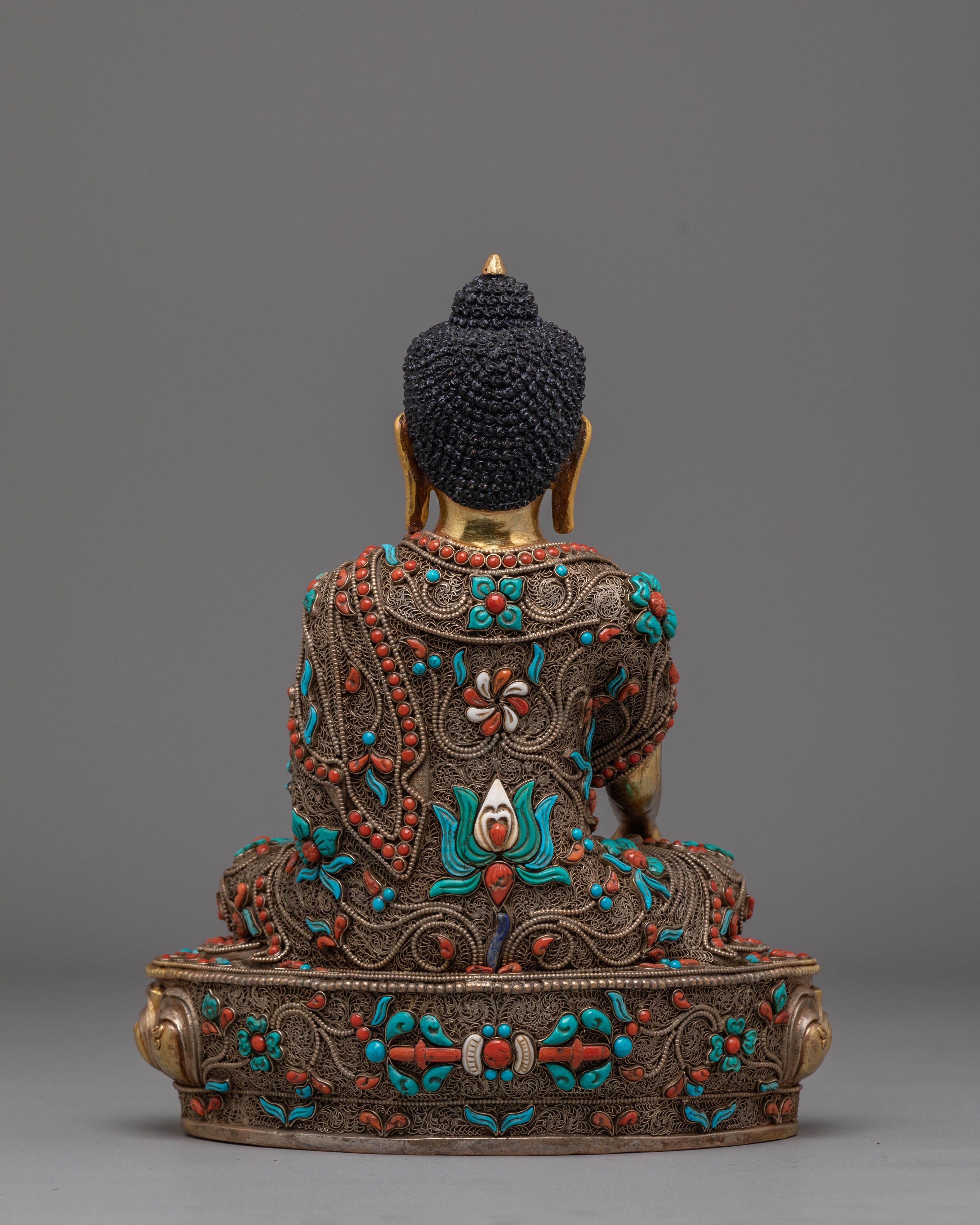 Handmade Buddha Shakyamuni Decor Statue | Tibetan Buddha Statue