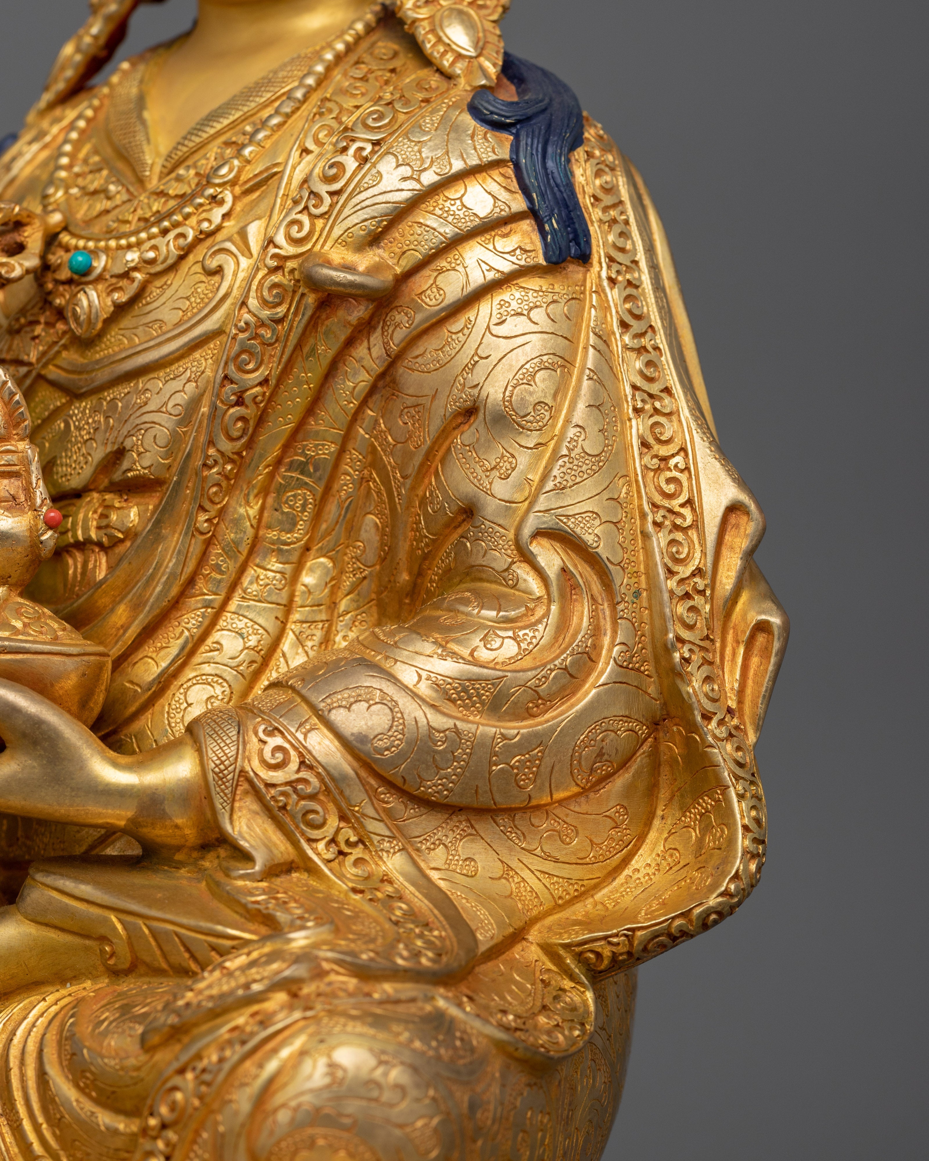 Guru Rinpoche Founder of Tibetan Buddhism Statue | Guru Padmasambhava Tibetan Tantric Master