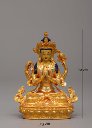 Compassion Deity Chenrezig Statue | Bodhisattva of Mercy