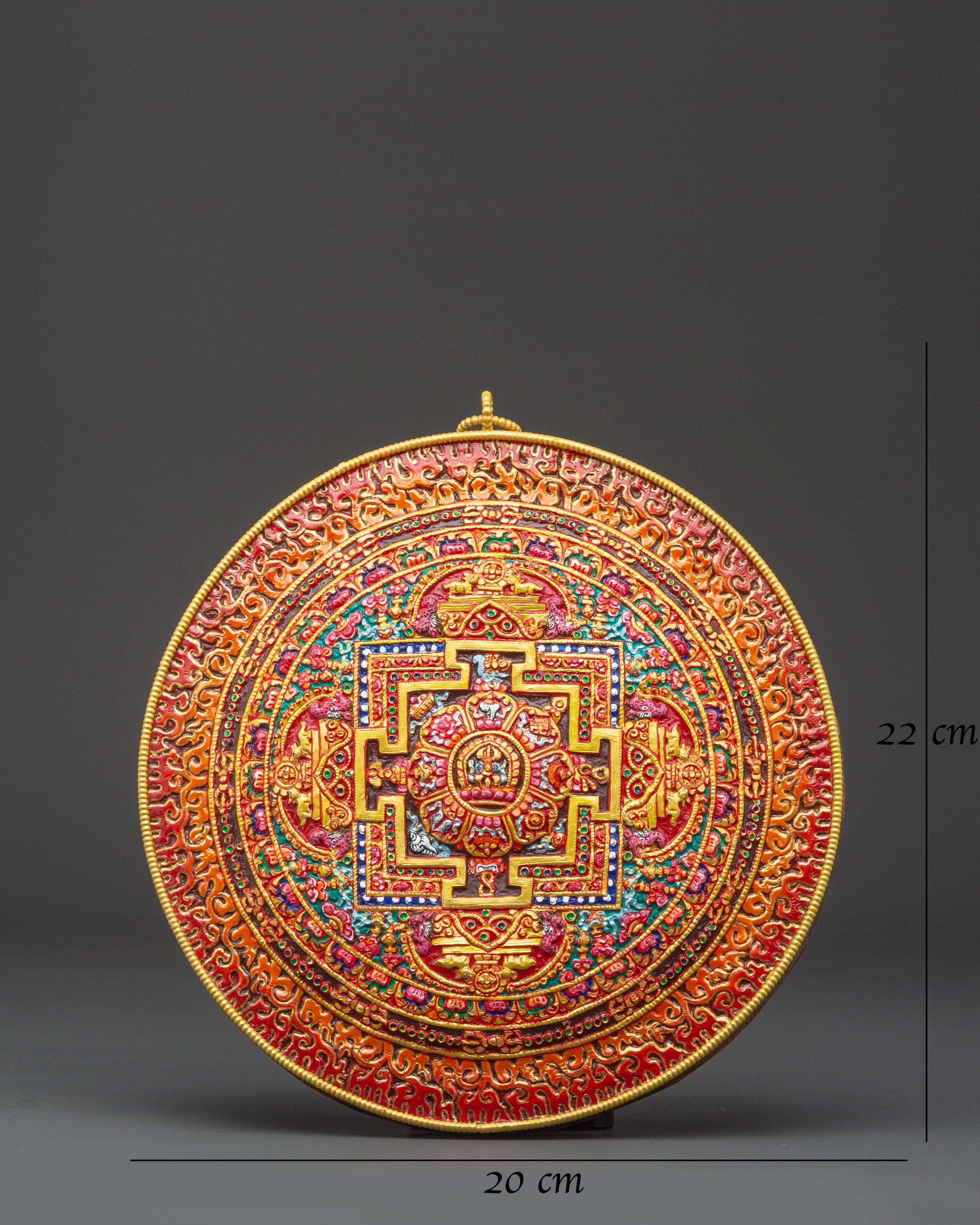Spiritual Copper Mandala Wall Hanging | Handmade Boho Decor